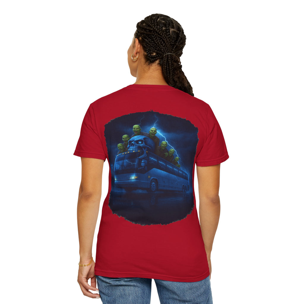 Ghost Train T-Shirt — Haunted Night Bus Graphic Tee