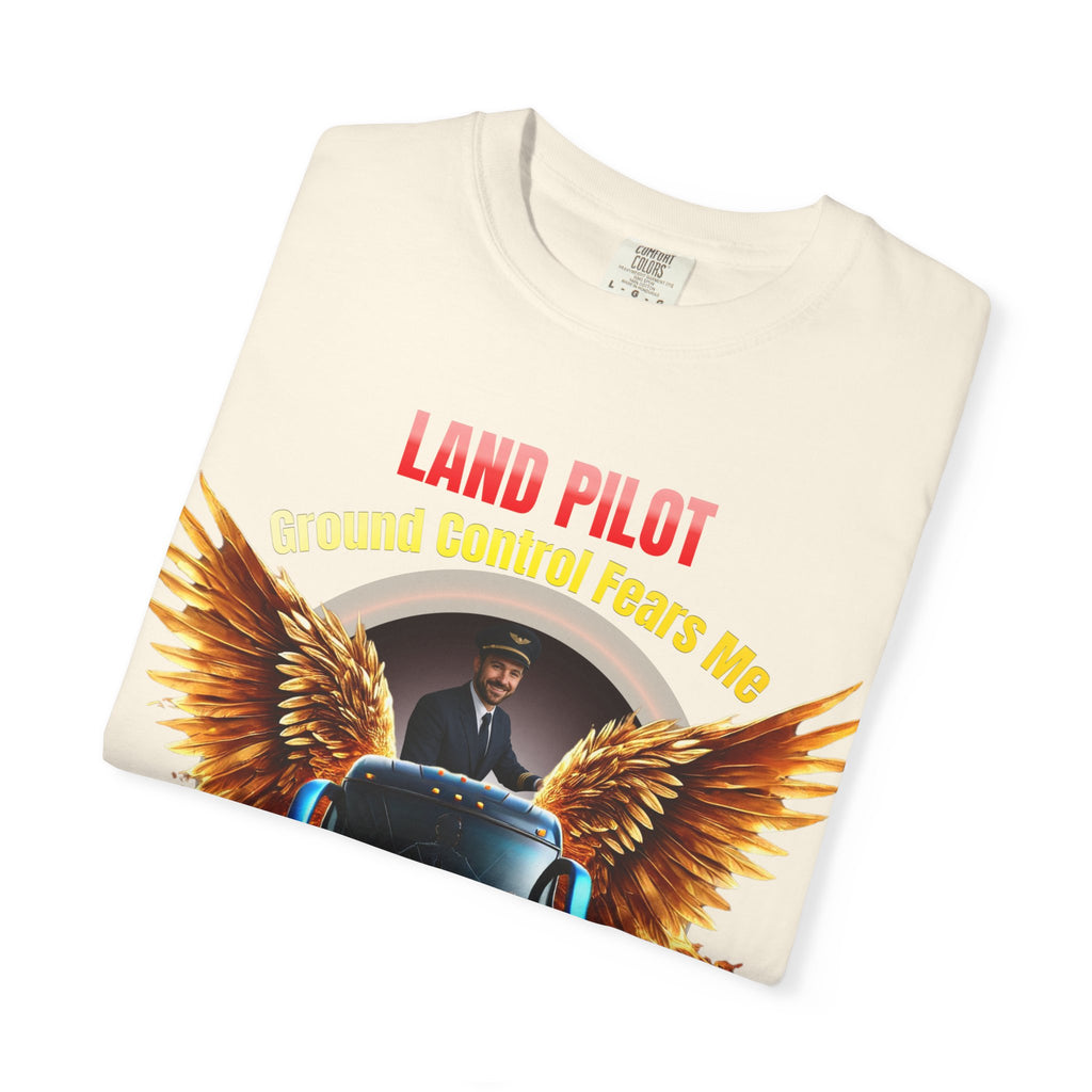 Bus Driver T-Shirt — "Land Pilot" & "If the wheels are down, I'm around" Graphic Tee