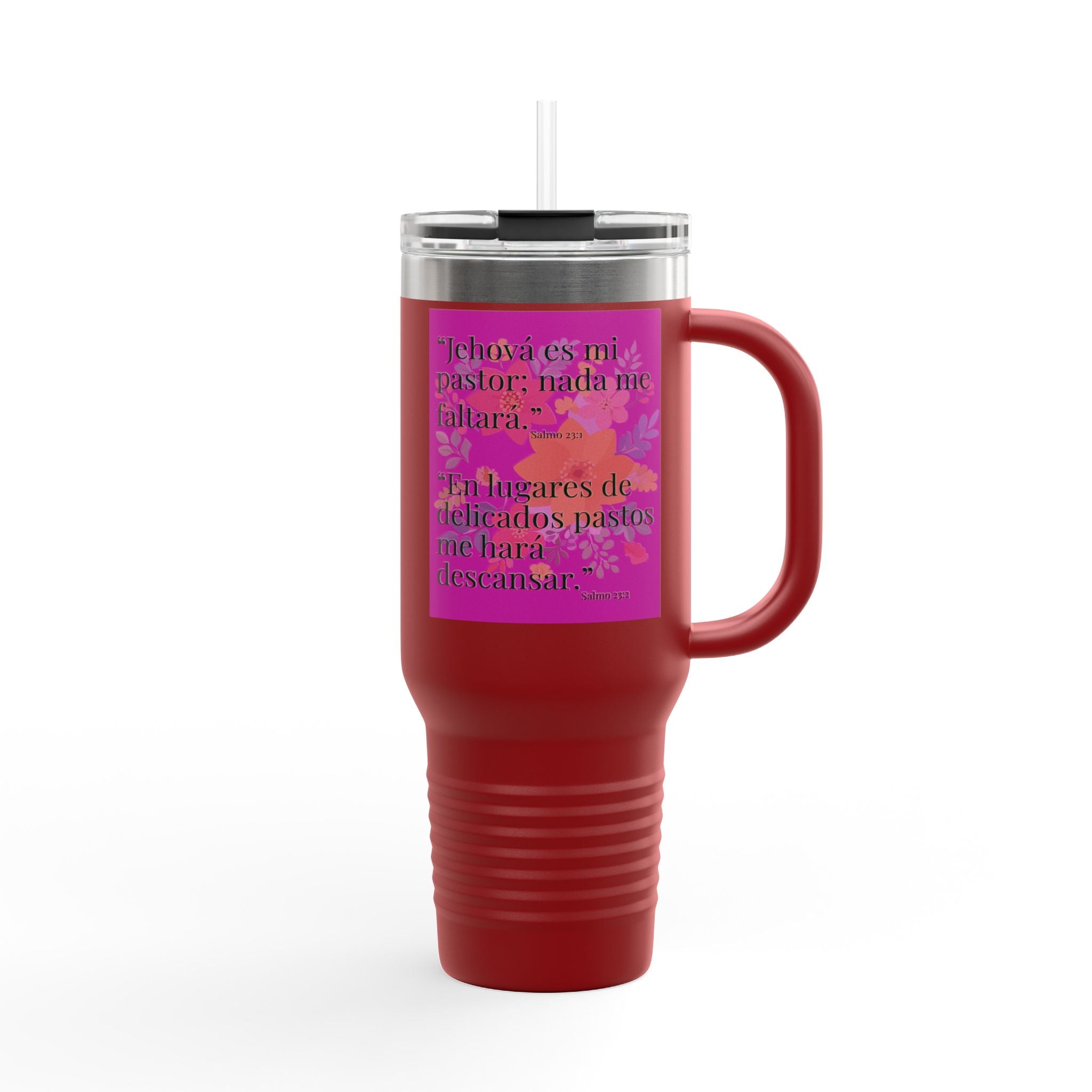 Spanish Psalm Scripture Travel Mug | 40oz Insulated Tumbler