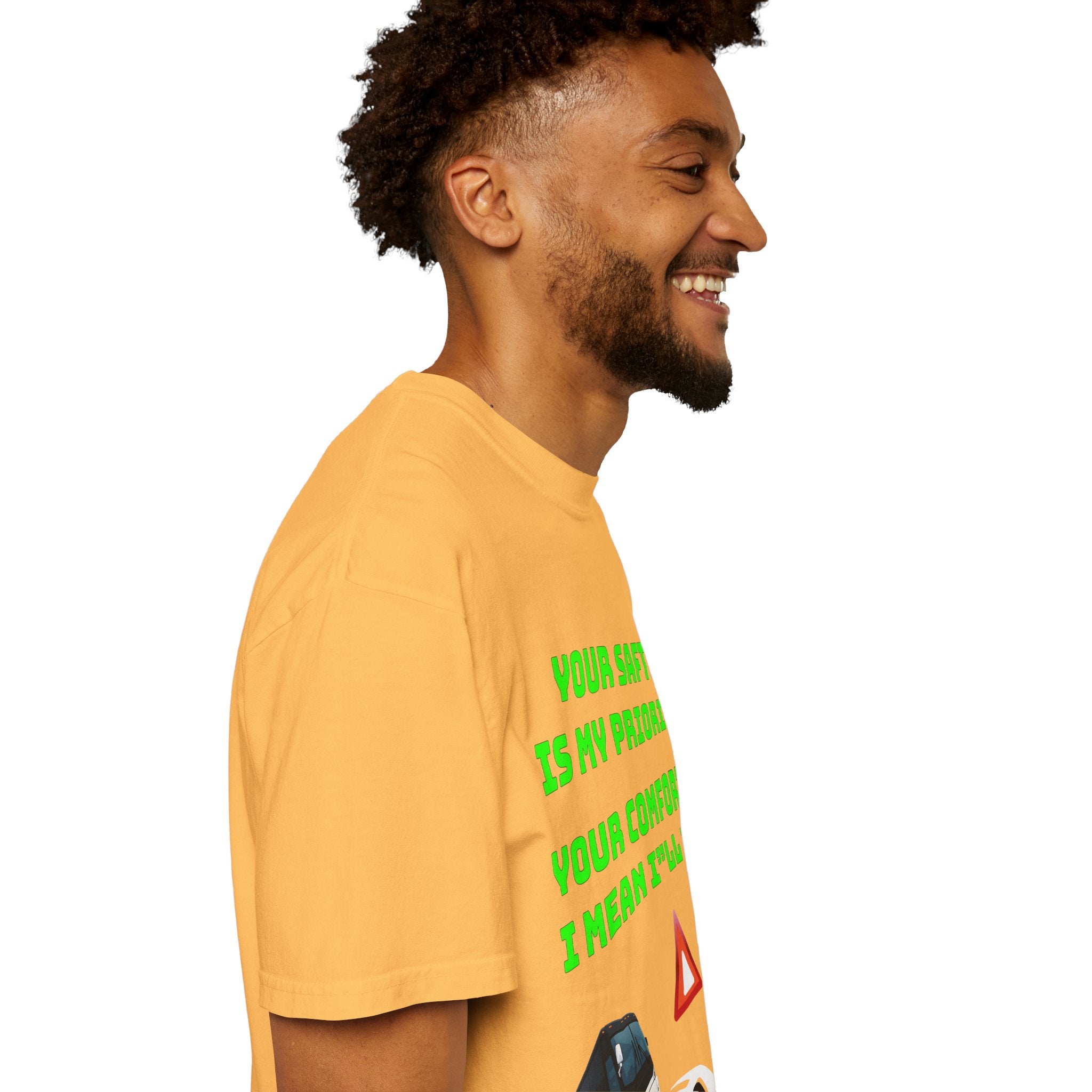 Bus Driver Humor T-Shirt — "Your Safety Is My Priority" Novelty Tee