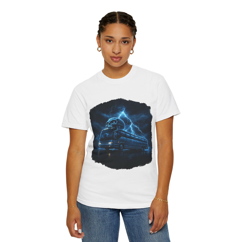 Ghost Train T-Shirt — Haunted Night Bus Graphic Tee