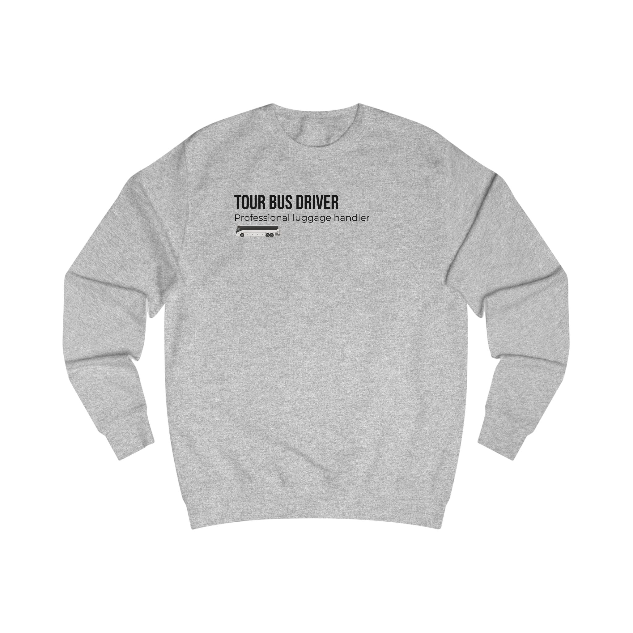 Tour Bus Driver Sweatshirt — "Luggage Tetris Champion" Graphic Crewneck