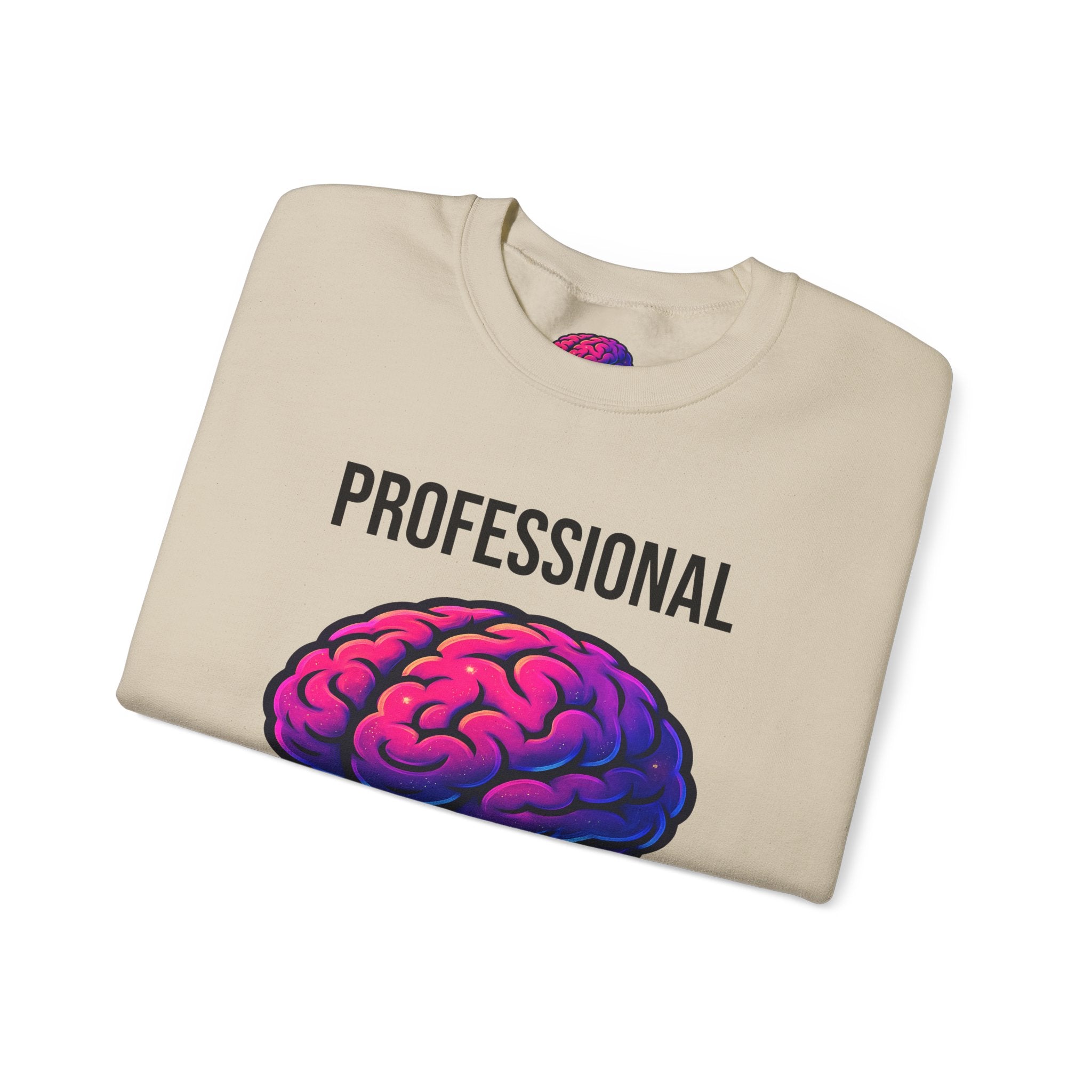 System Overloaded loading wheel, Sweatshirt | Professional brain graphic sweatshirt