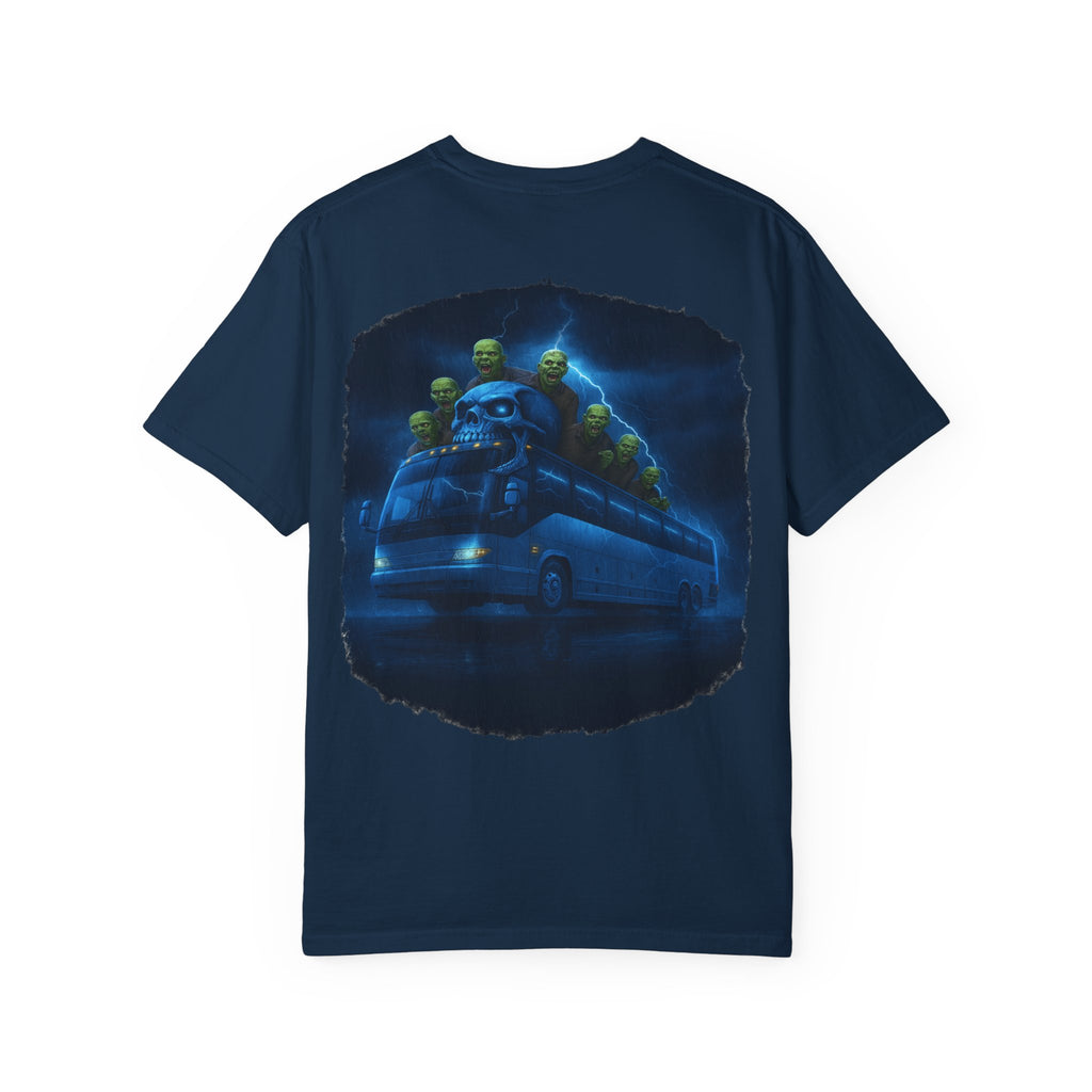 Ghost Train T-Shirt — Haunted Night Bus Graphic Tee
