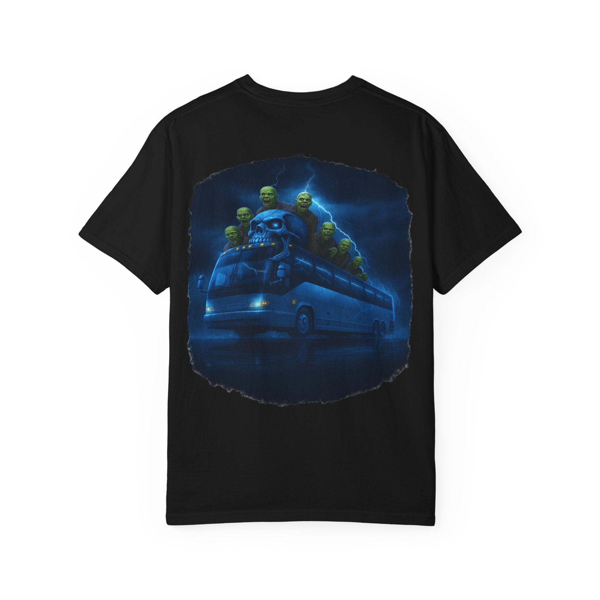 Ghost Train T-Shirt — Haunted Night Bus Graphic Tee
