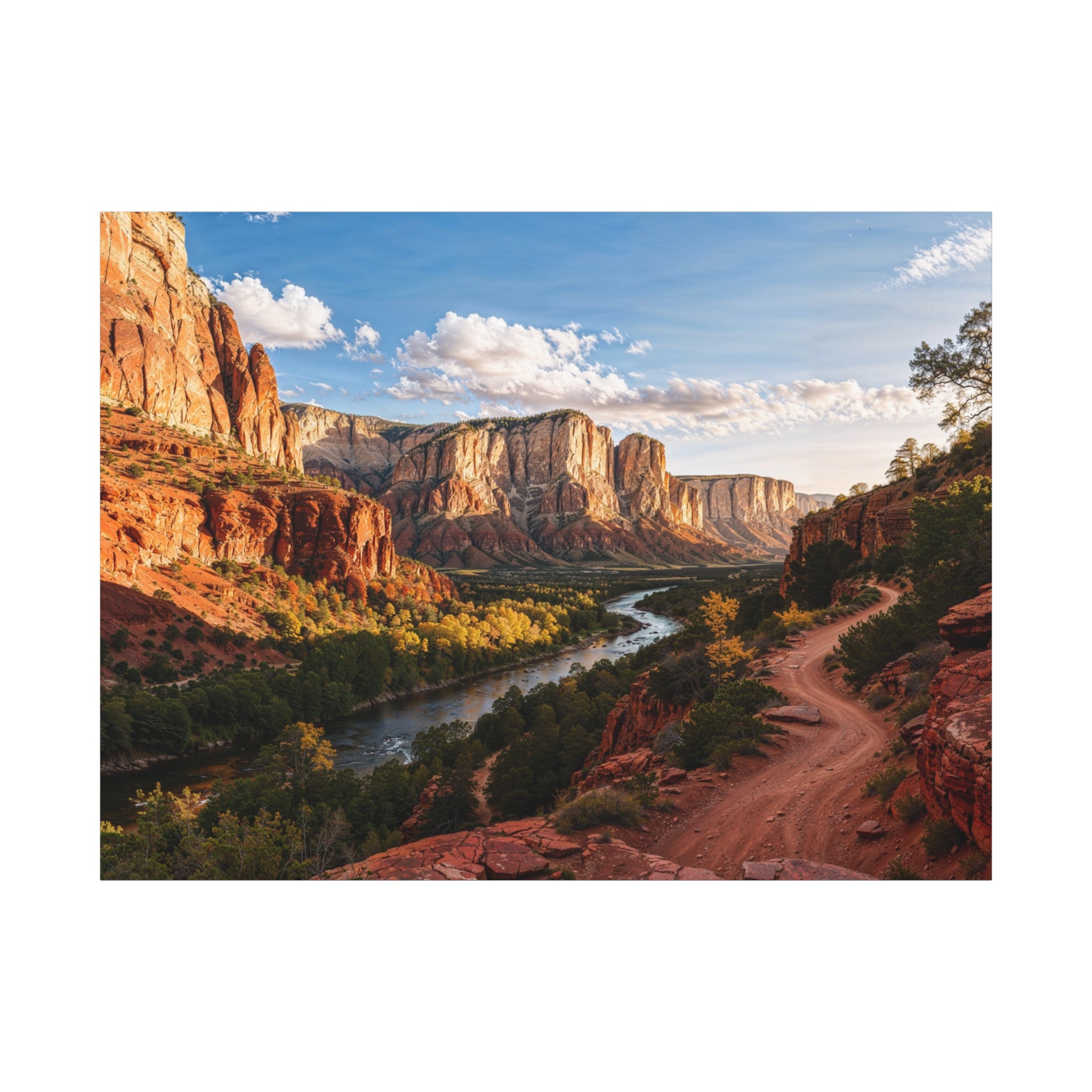 Red Rock Canyon Landscape Matte Canvas