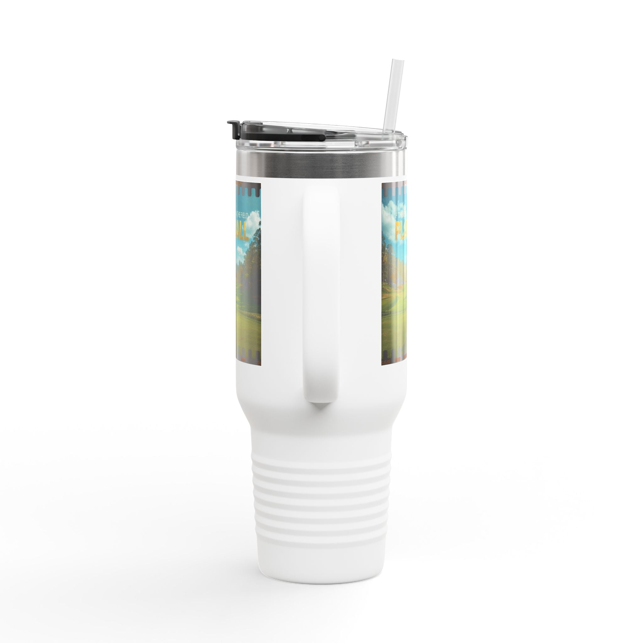 Play Ball Golf Scene Travel Mug | 40oz Insulated Tumbler