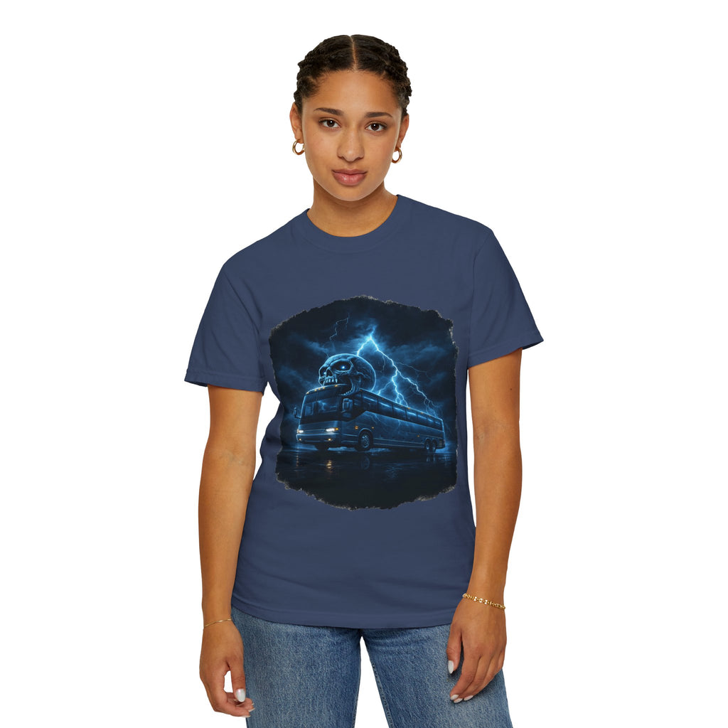Ghost Train T-Shirt — Haunted Night Bus Graphic Tee