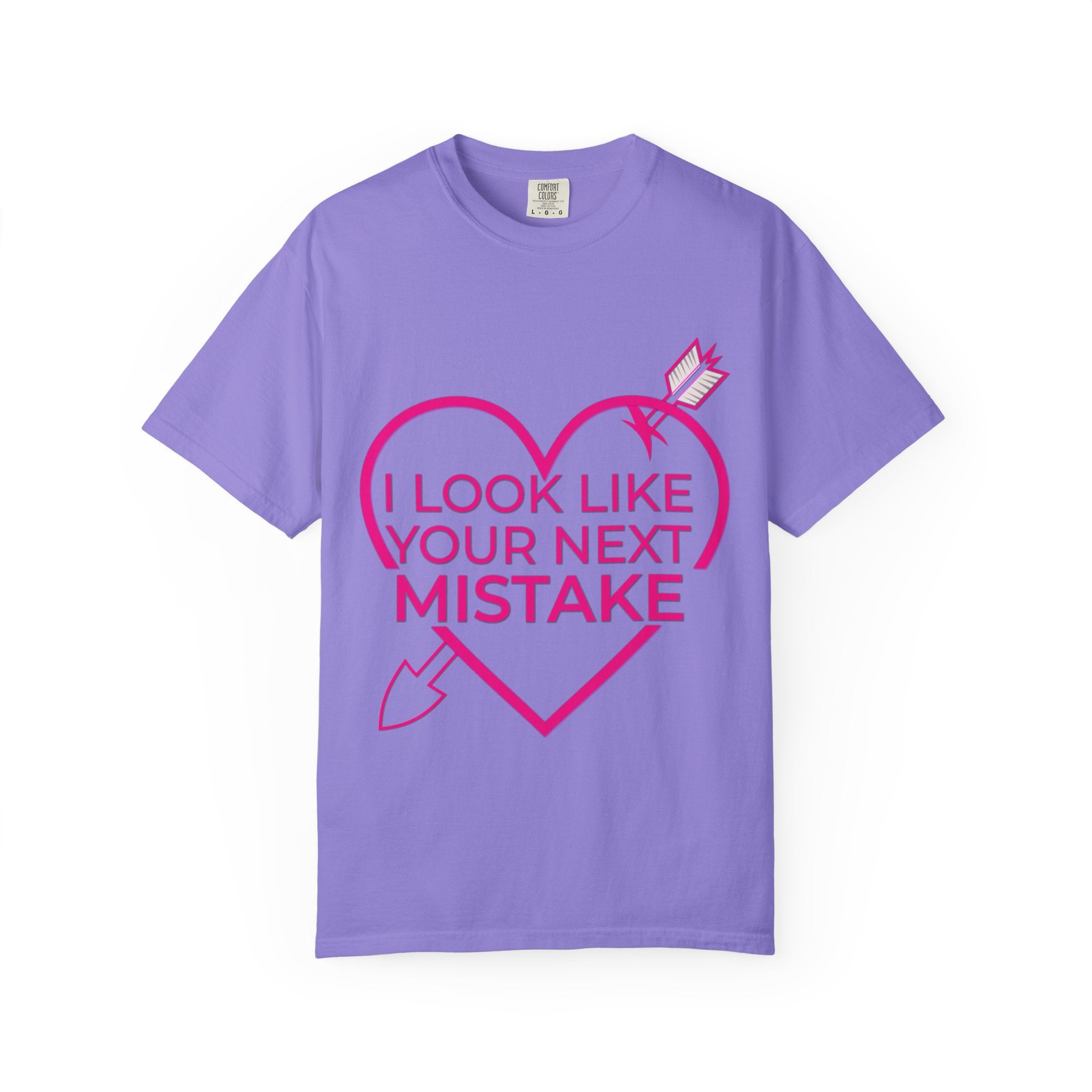 I Look Like Your Next Mistake T-shirt | Heart Arrow Lip Graphic