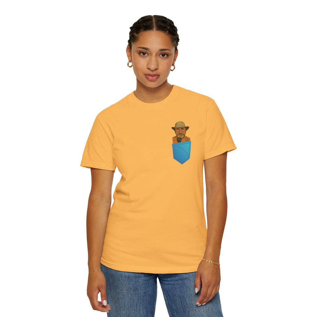 Pocket Graphic T-Shirt — Retro Explorer Watch Illustration & Quote