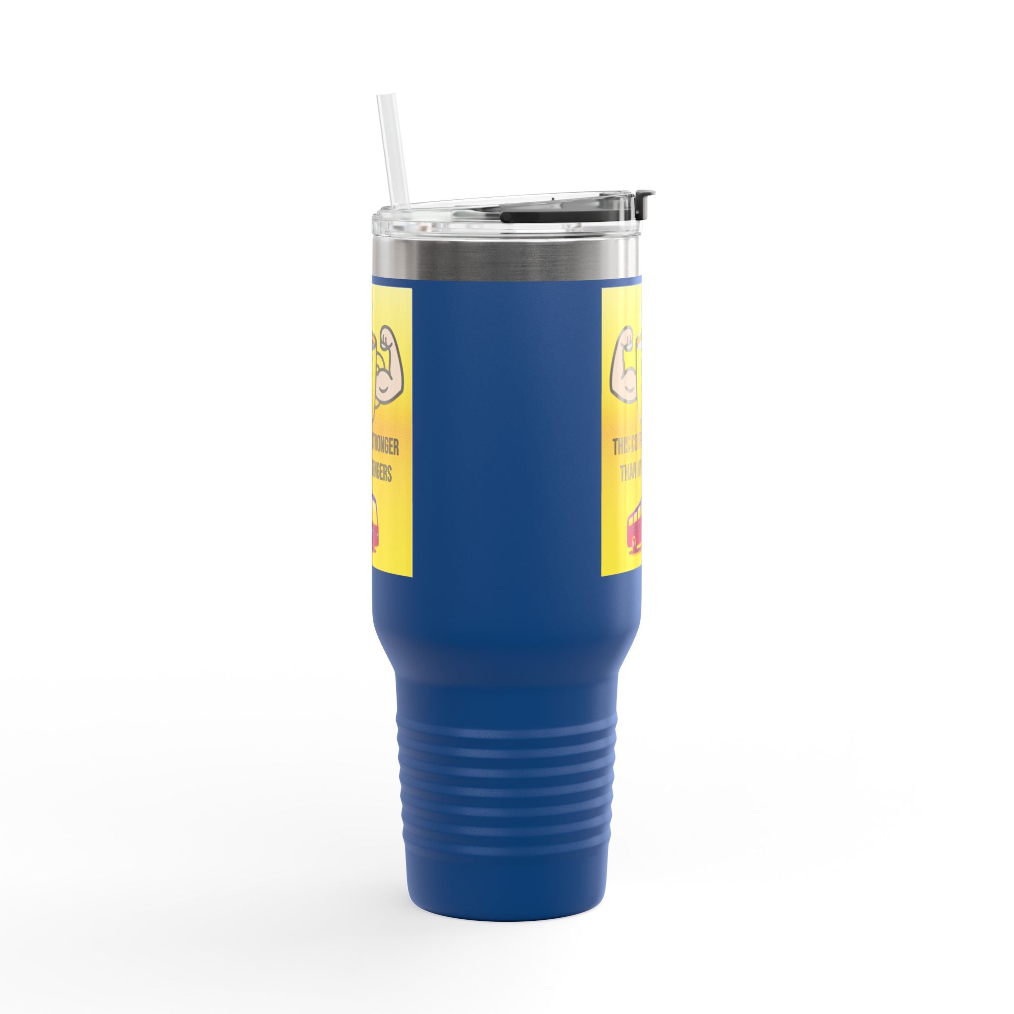 40oz Insulated Travel Mug — “This Coffee Is Stronger Than My Passengers” Bus Driver Tumbler