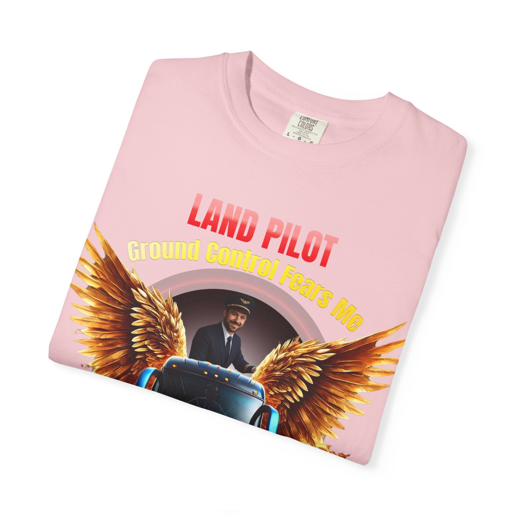 Bus Driver T-Shirt — "Land Pilot" & "If the wheels are down, I'm around" Graphic Tee