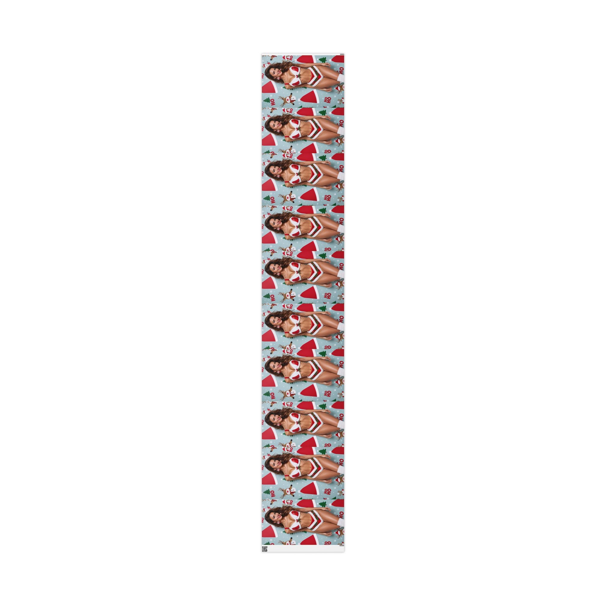 Holiday Portrait Pattern Wrapping Paper | Christmas Photo Repeat