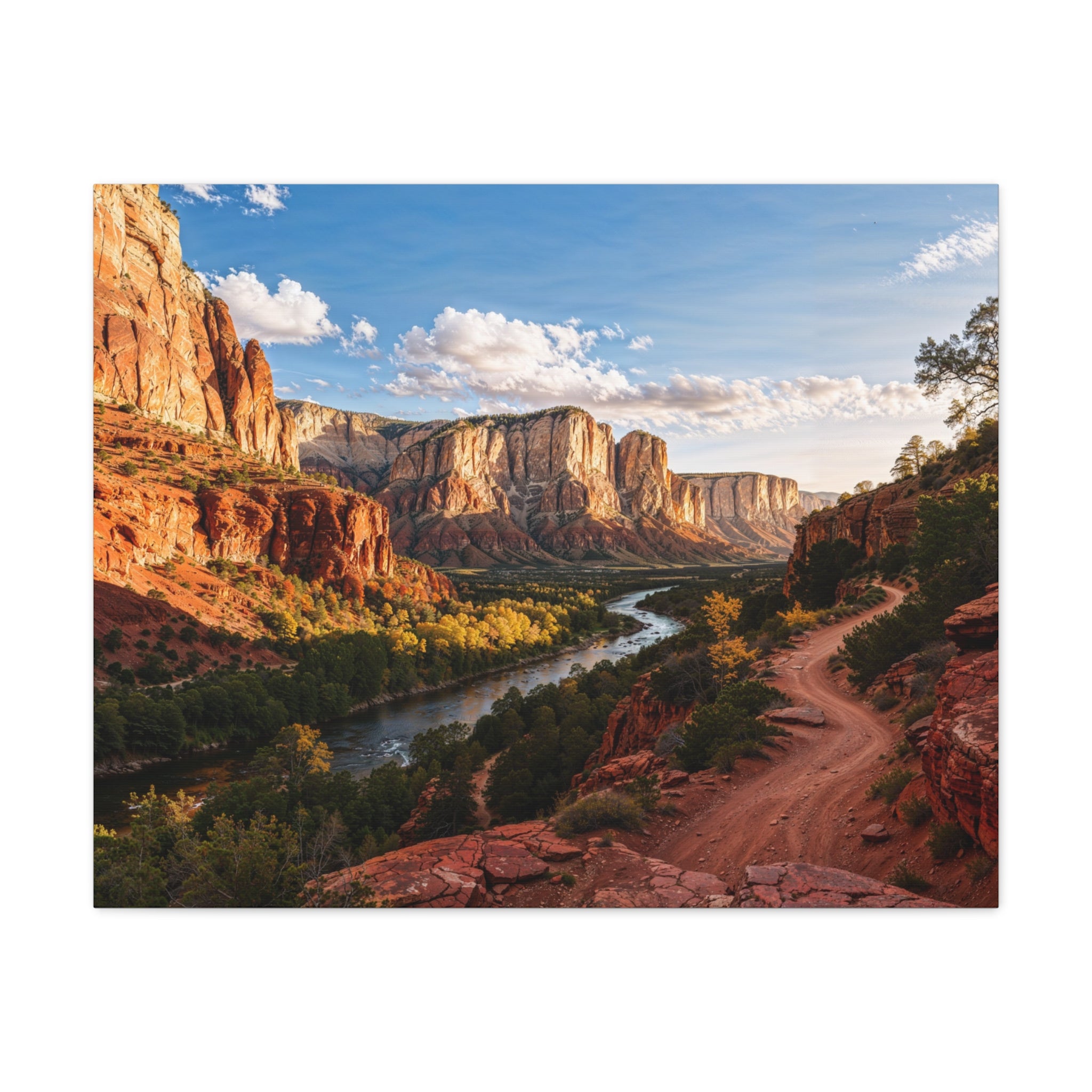 Red Rock Canyon Landscape Matte Canvas