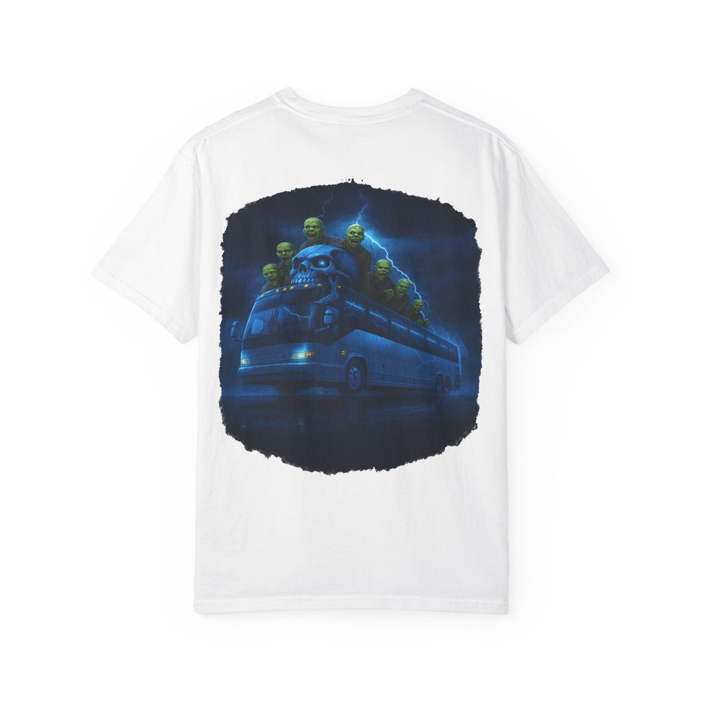 Ghost Train T-Shirt — Haunted Night Bus Graphic Tee