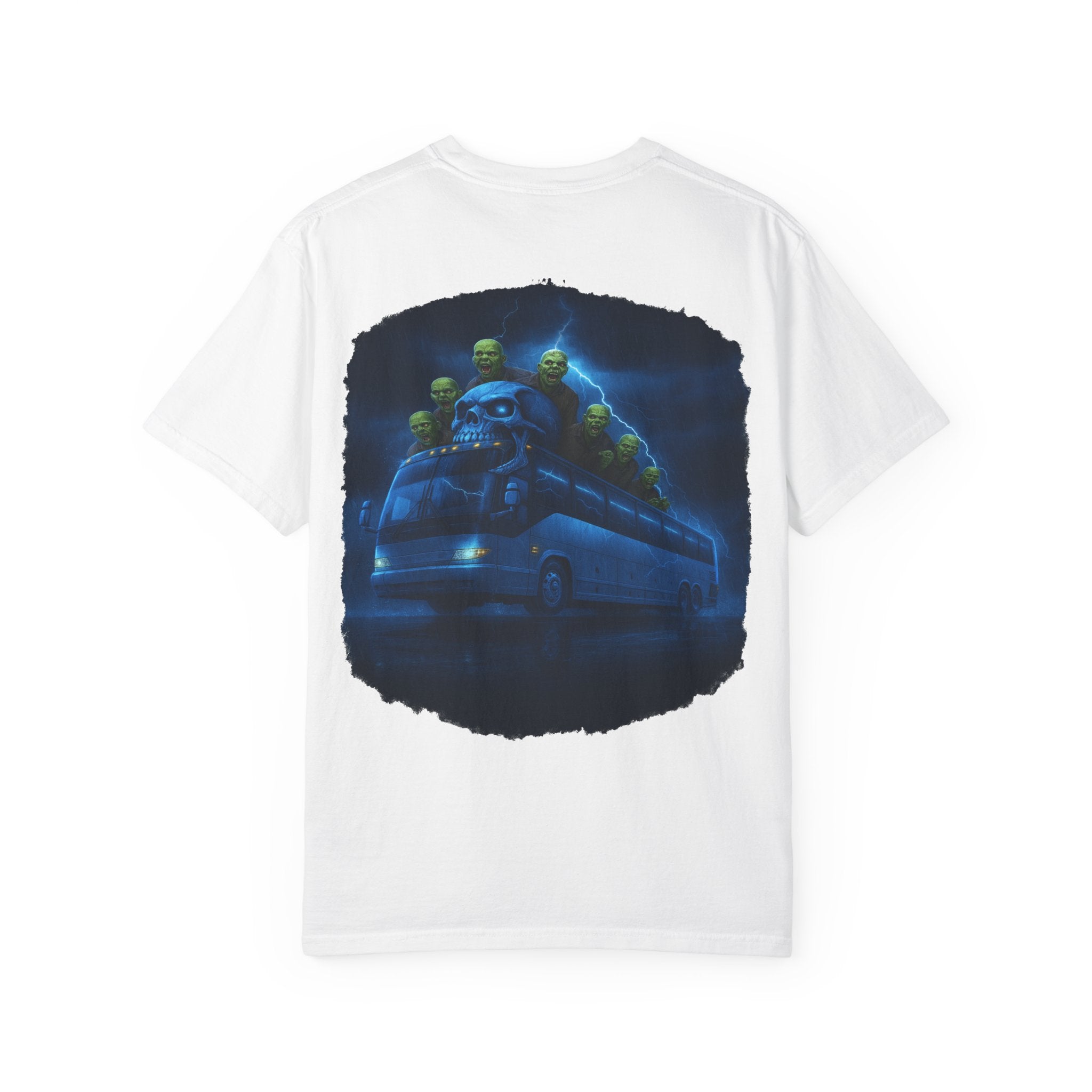 Ghost Train T-Shirt — Haunted Night Bus Graphic Tee