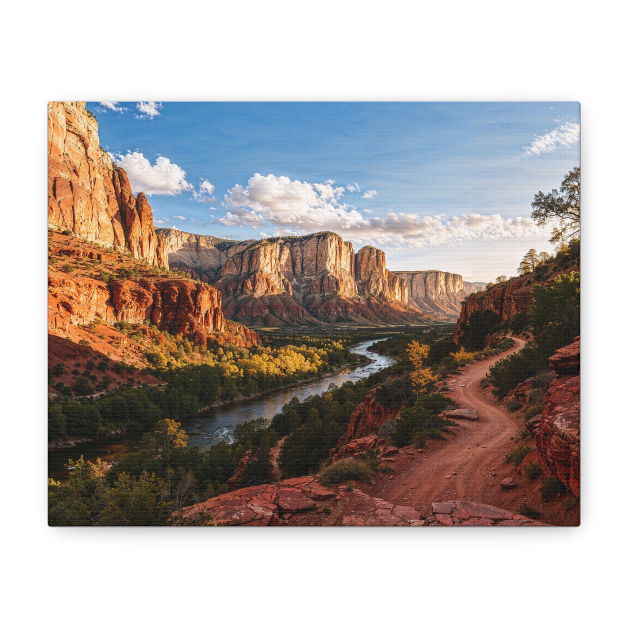 Red Rock Canyon Landscape Matte Canvas