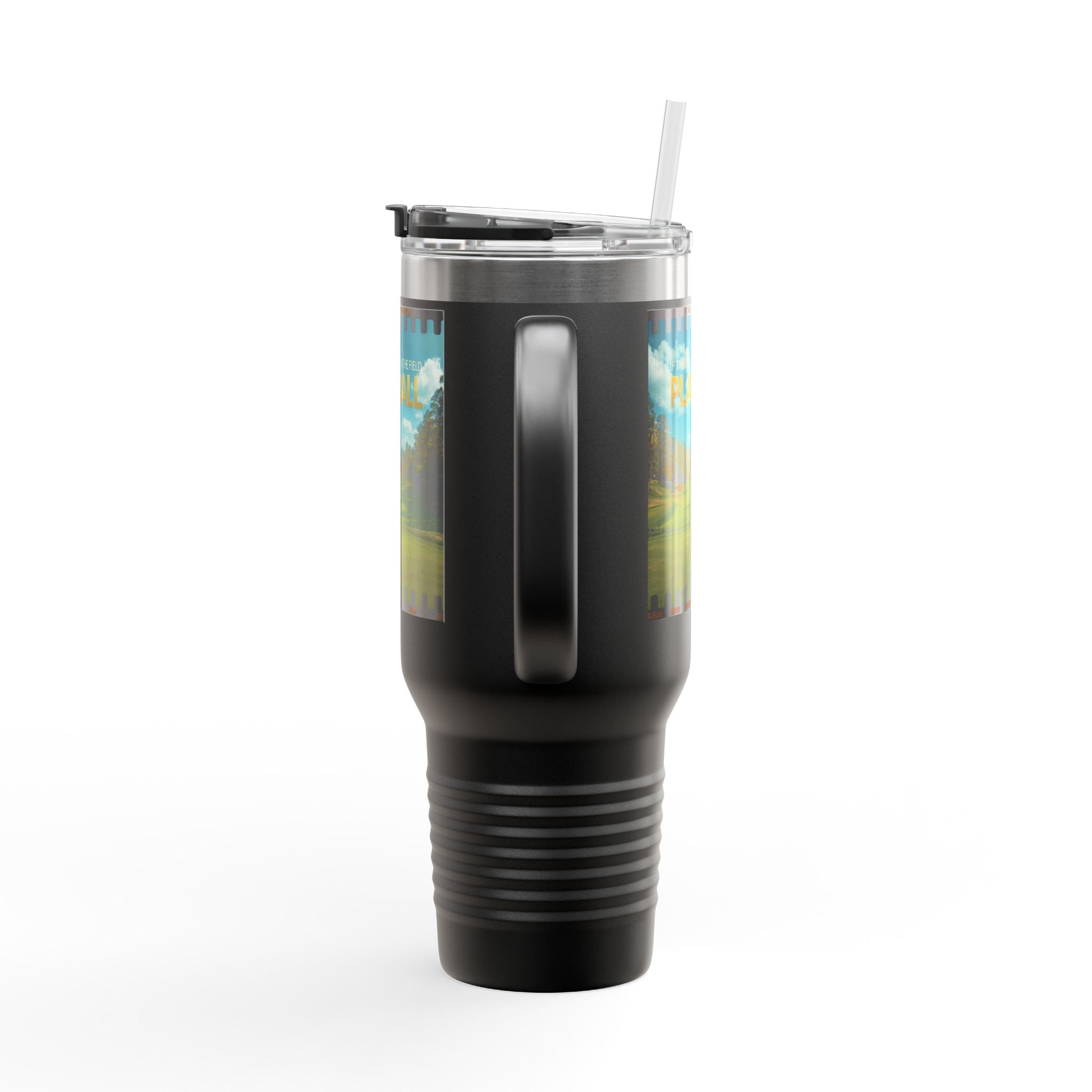 Play Ball Golf Scene Travel Mug | 40oz Insulated Tumbler