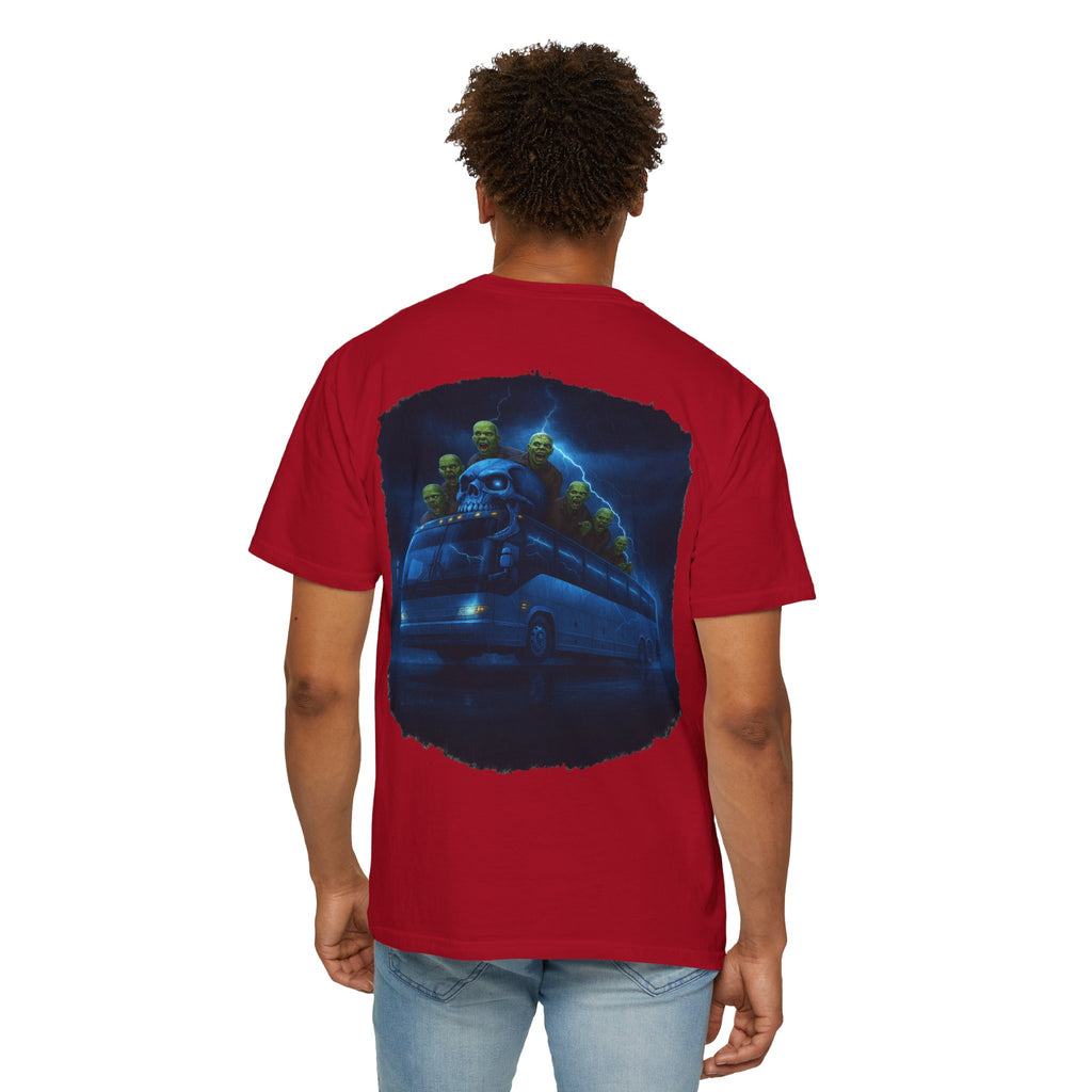 Ghost Train T-Shirt — Haunted Night Bus Graphic Tee