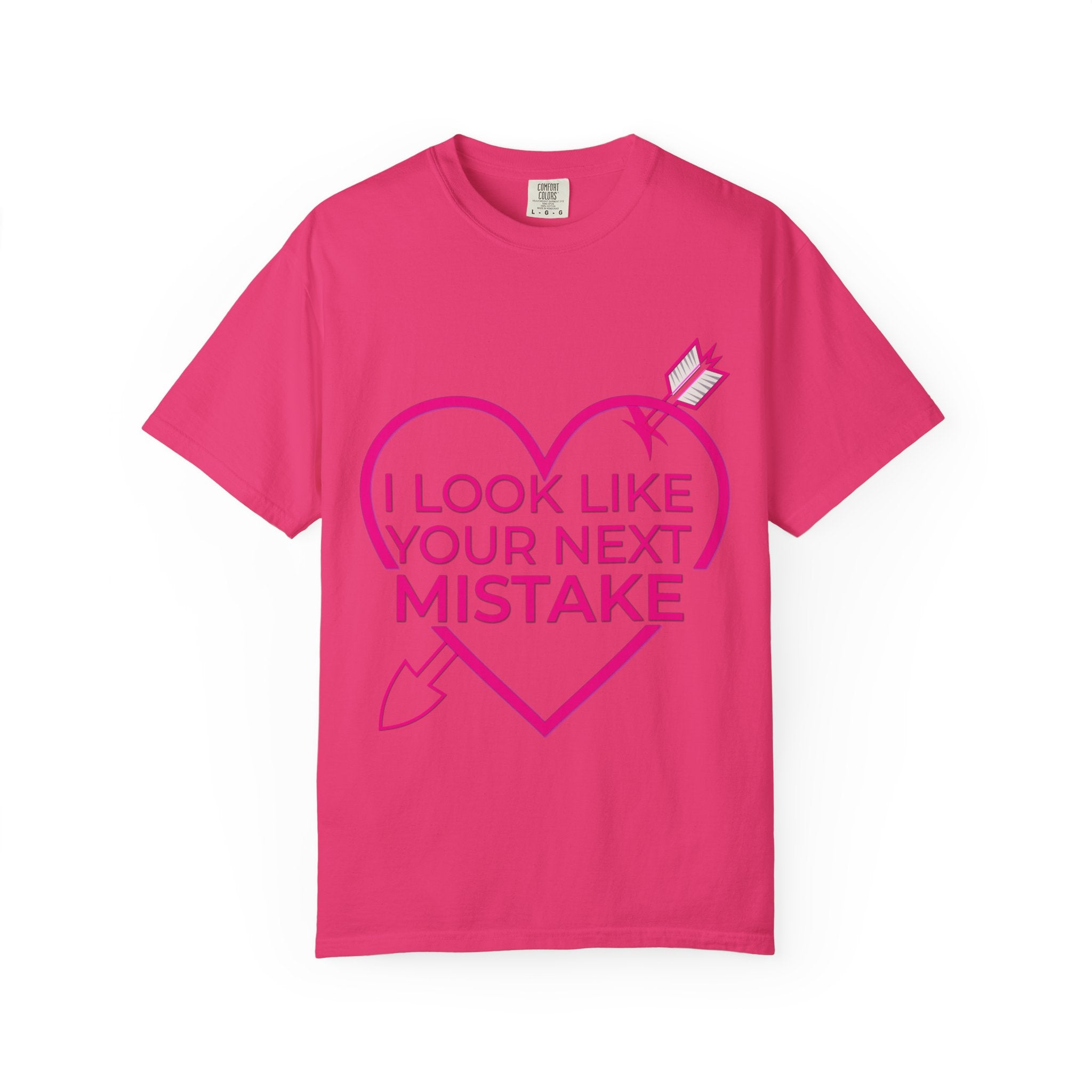 I Look Like Your Next Mistake T-shirt | Heart Arrow Lip Graphic