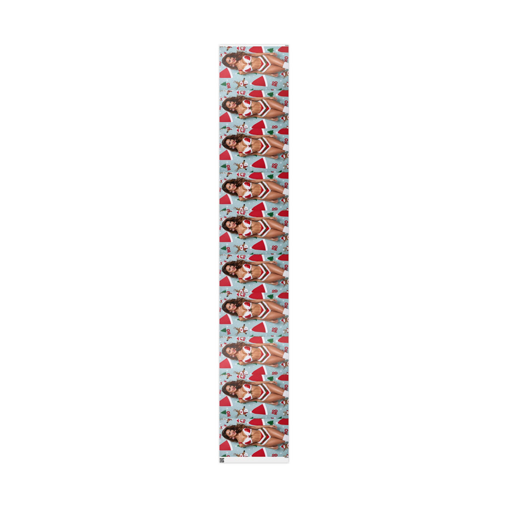 Holiday Portrait Pattern Wrapping Paper | Christmas Photo Repeat
