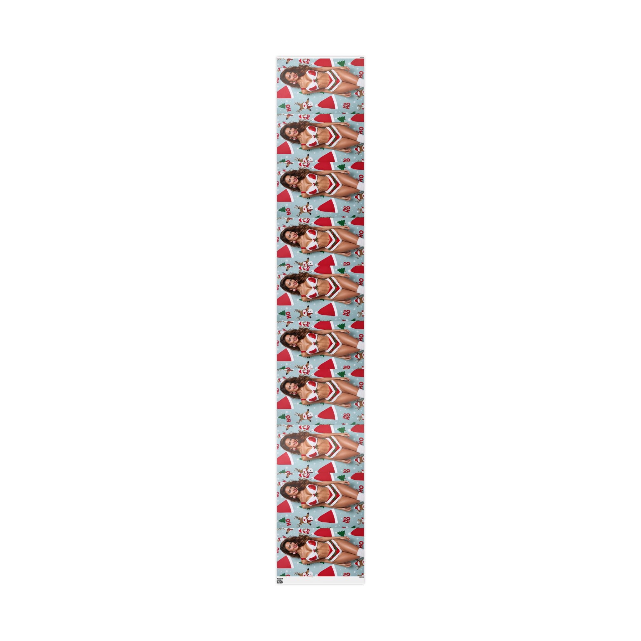 Holiday Portrait Pattern Wrapping Paper | Christmas Photo Repeat