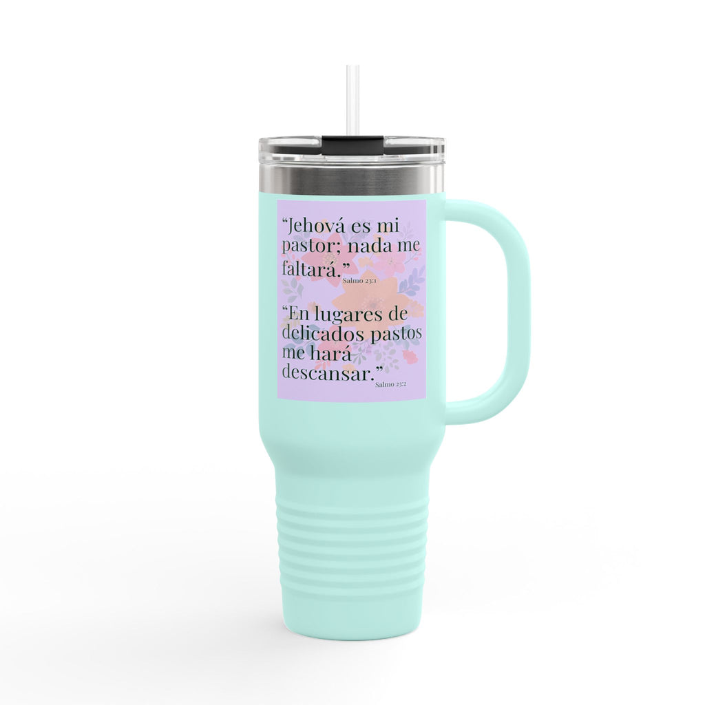 Spanish Psalm Scripture Travel Mug | 40oz Insulated Tumbler