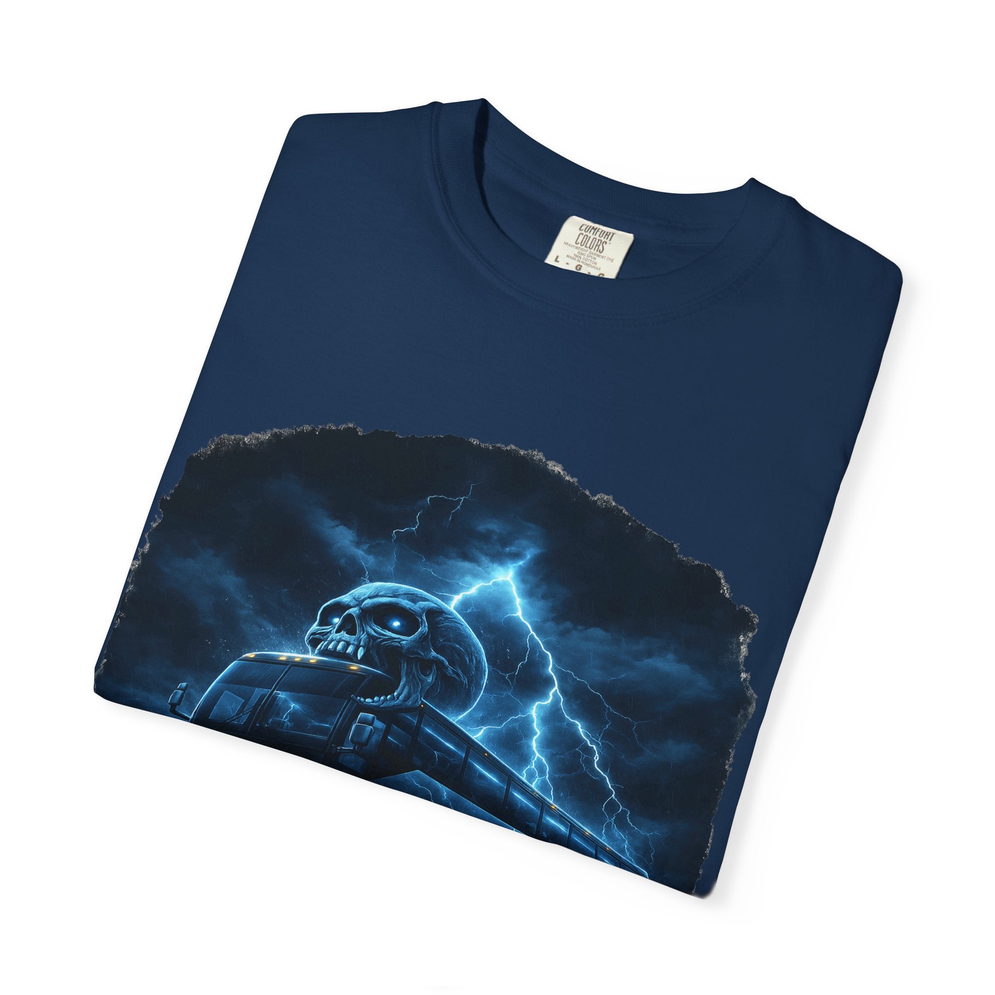 Ghost Train T-Shirt — Haunted Night Bus Graphic Tee