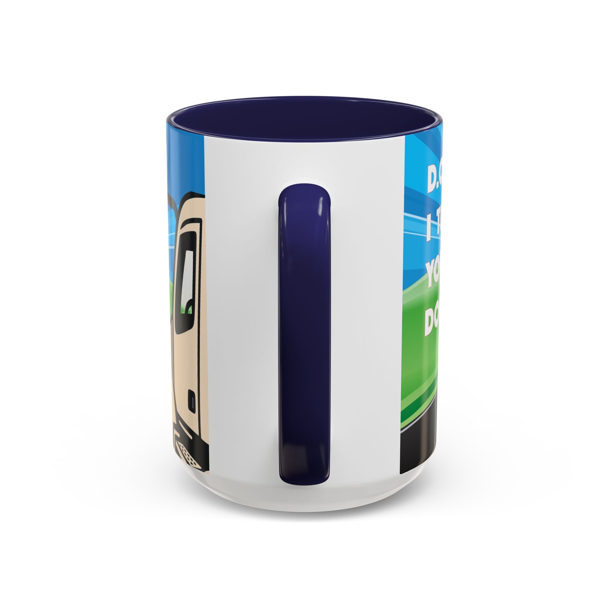 State Trooper Highway Scene Mug | Accent Coffee Mug 11oz 15oz