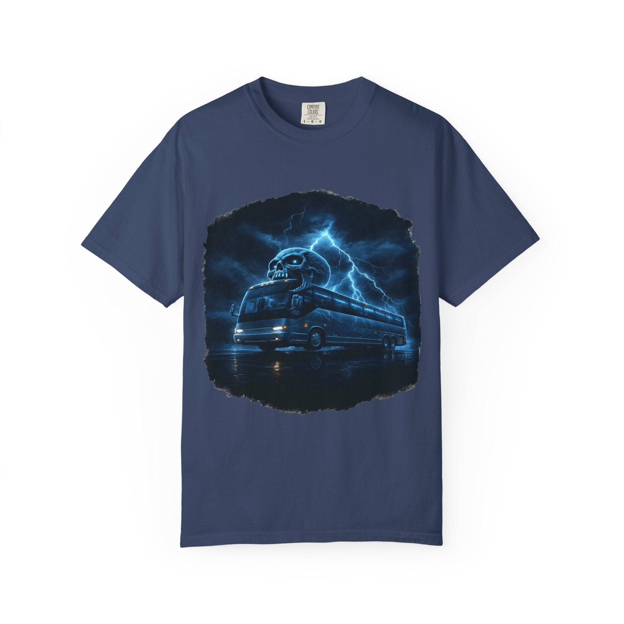 Ghost Train T-Shirt — Haunted Night Bus Graphic Tee
