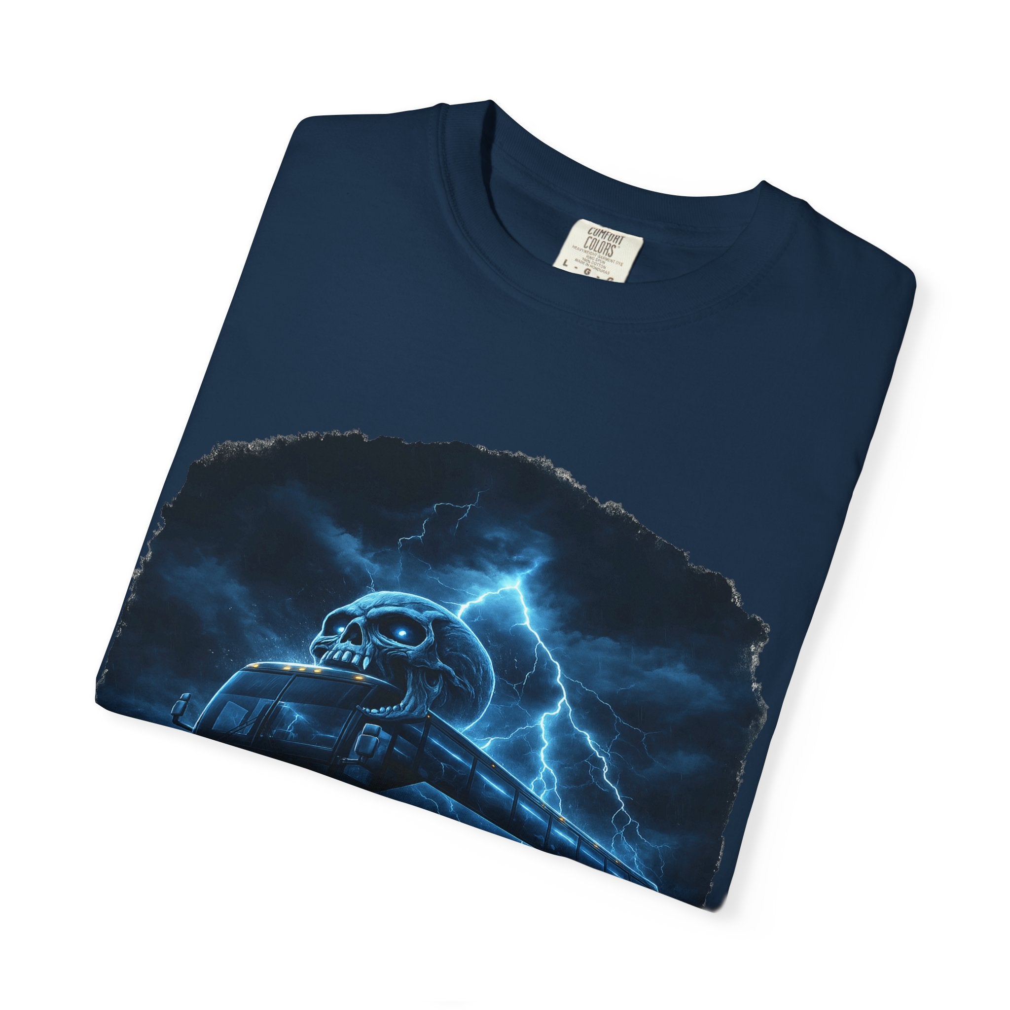 Ghost Train T-Shirt — Haunted Night Bus Graphic Tee