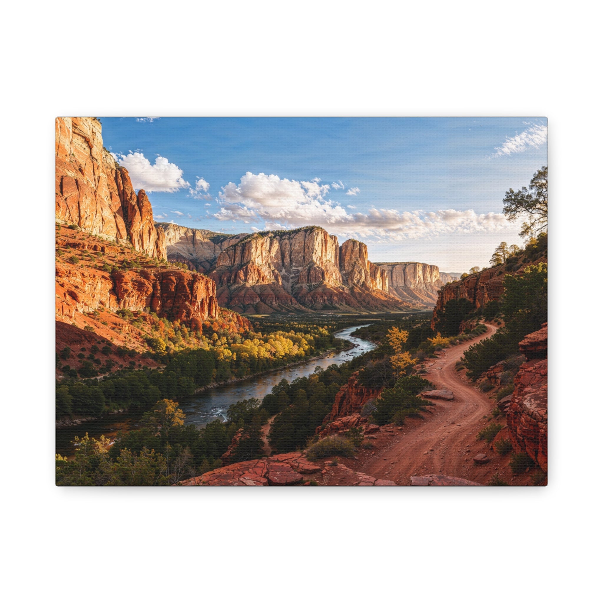Red Rock Canyon Landscape Matte Canvas