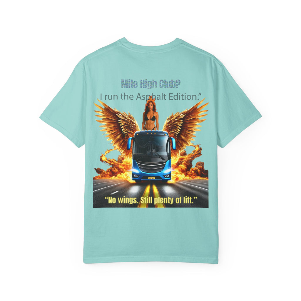 Bus Driver T-Shirt — "Land Pilot" & "If the wheels are down, I'm around" Graphic Tee