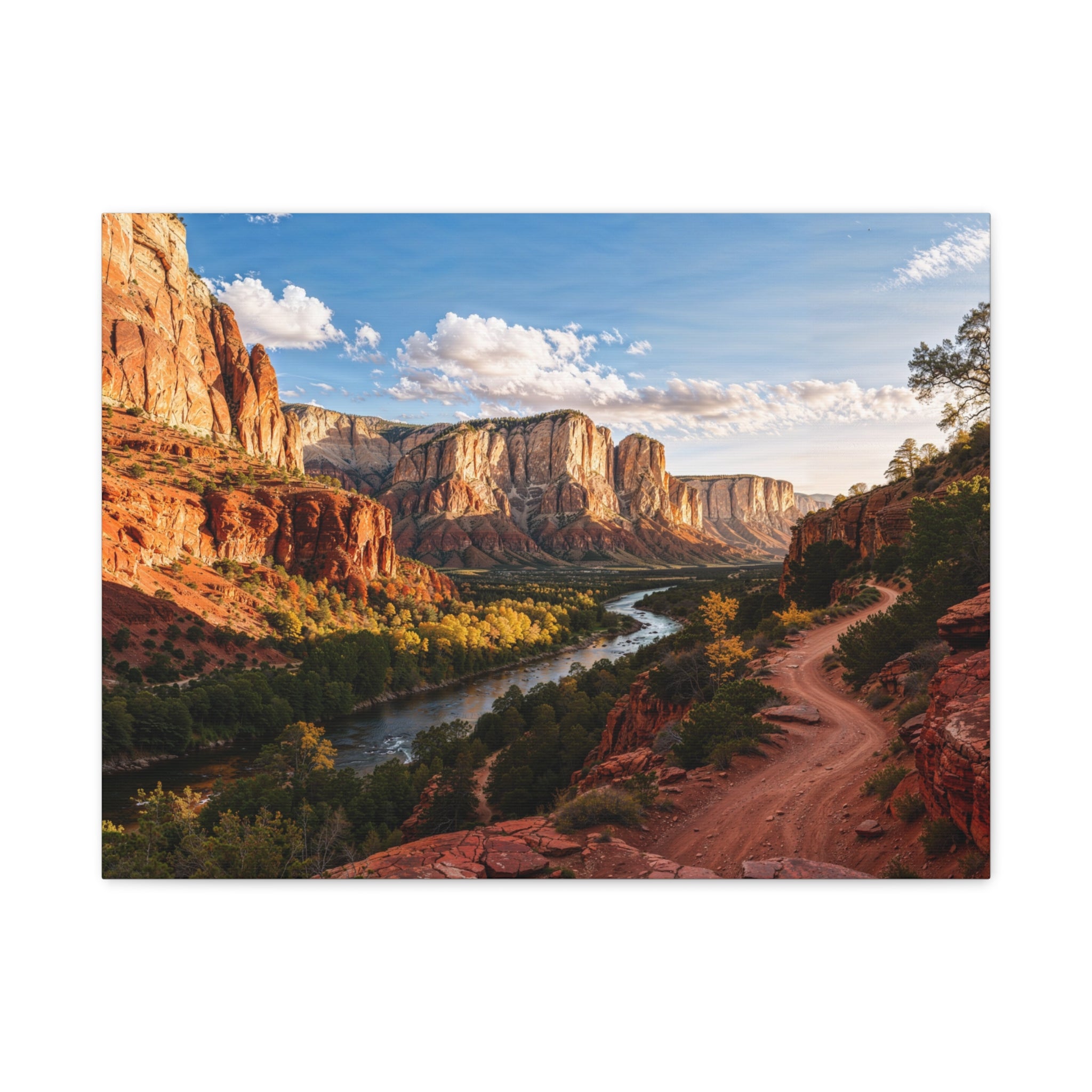 Red Rock Canyon Landscape Matte Canvas