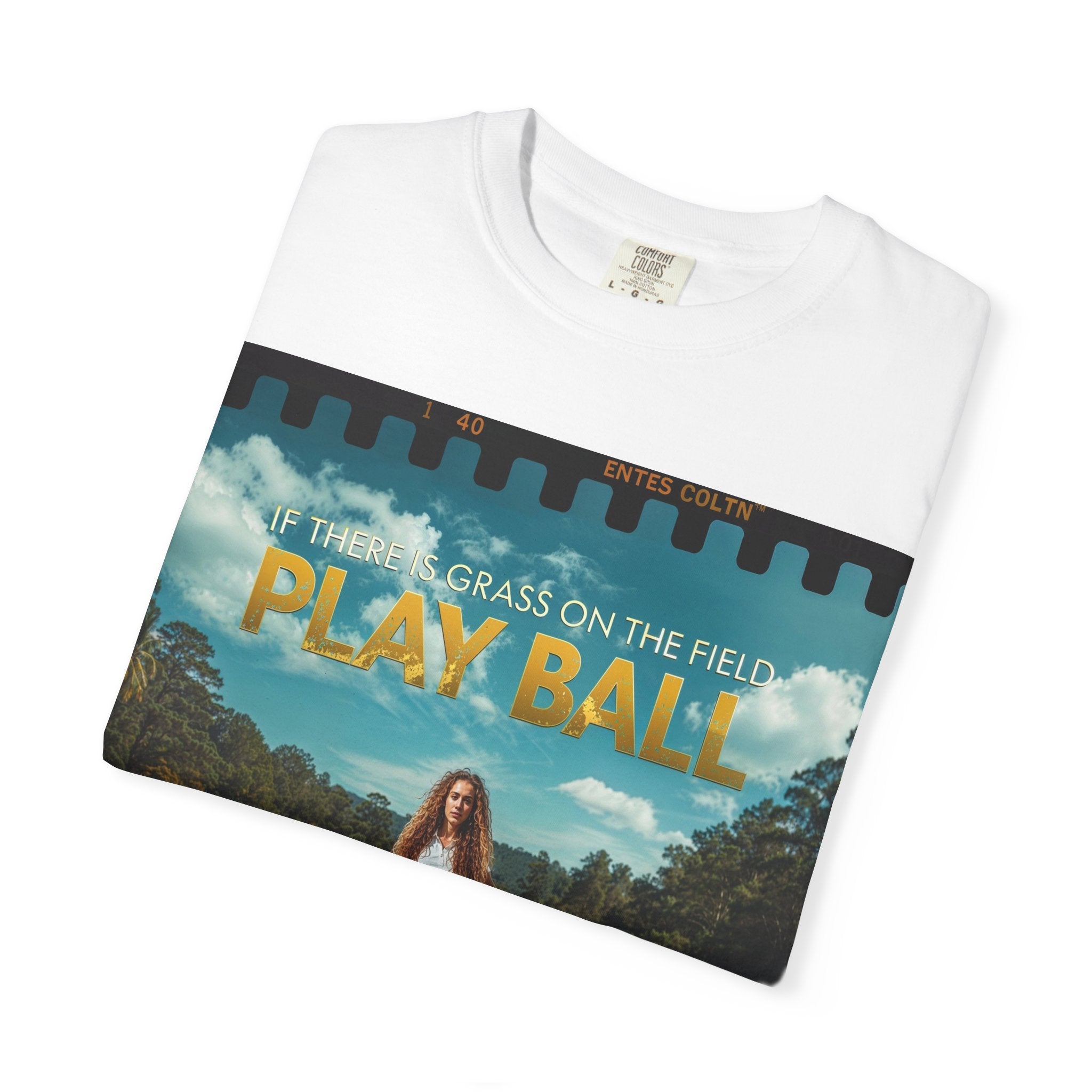 Play Ball golf scene T-shirt | retro golf course photo tee