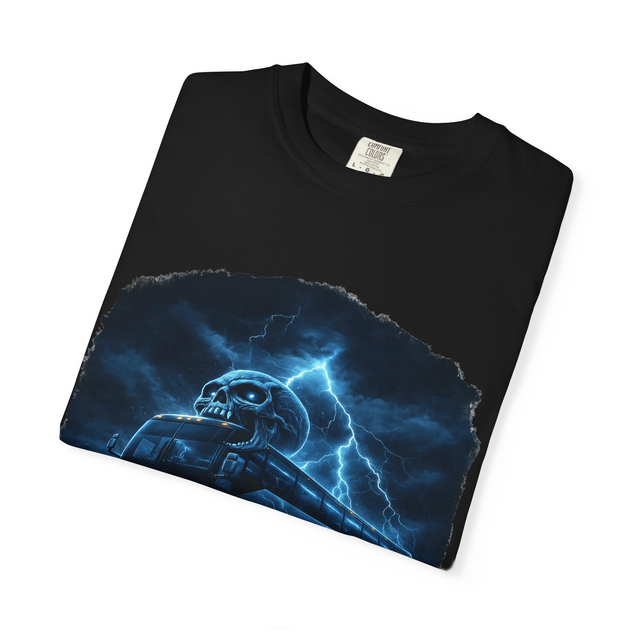 Ghost Train T-Shirt — Haunted Night Bus Graphic Tee