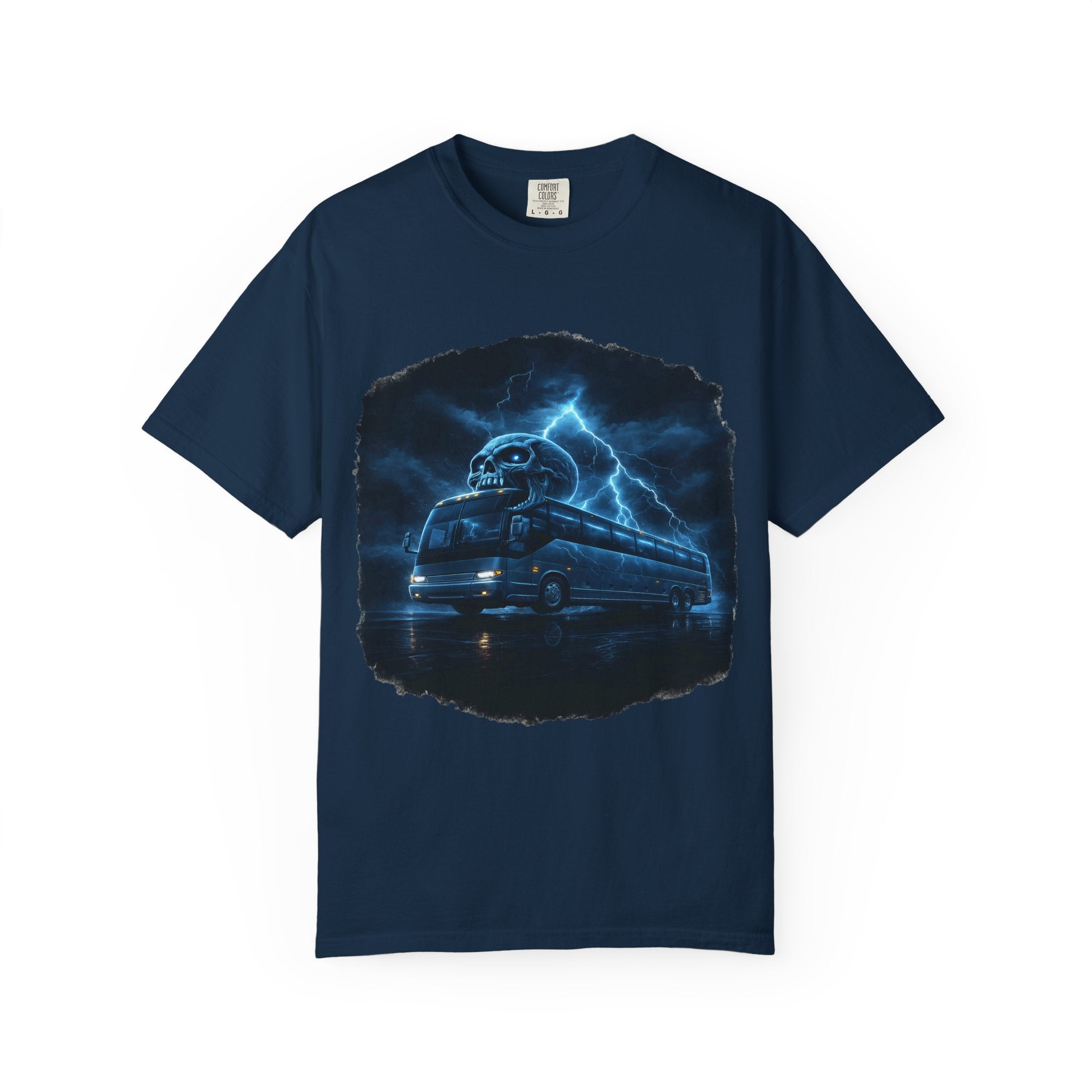 Ghost Train T-Shirt — Haunted Night Bus Graphic Tee