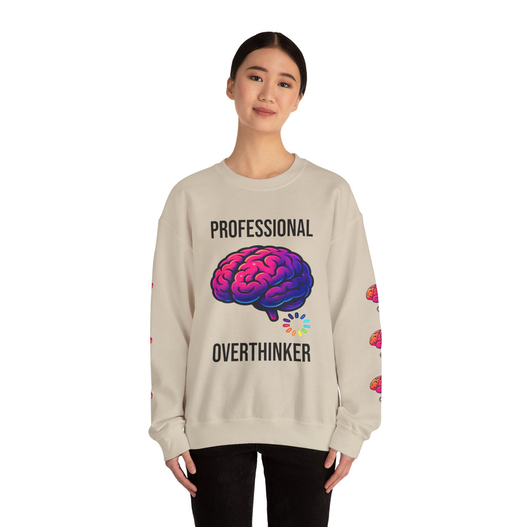 System Overloaded loading wheel, Sweatshirt | Professional brain graphic sweatshirt