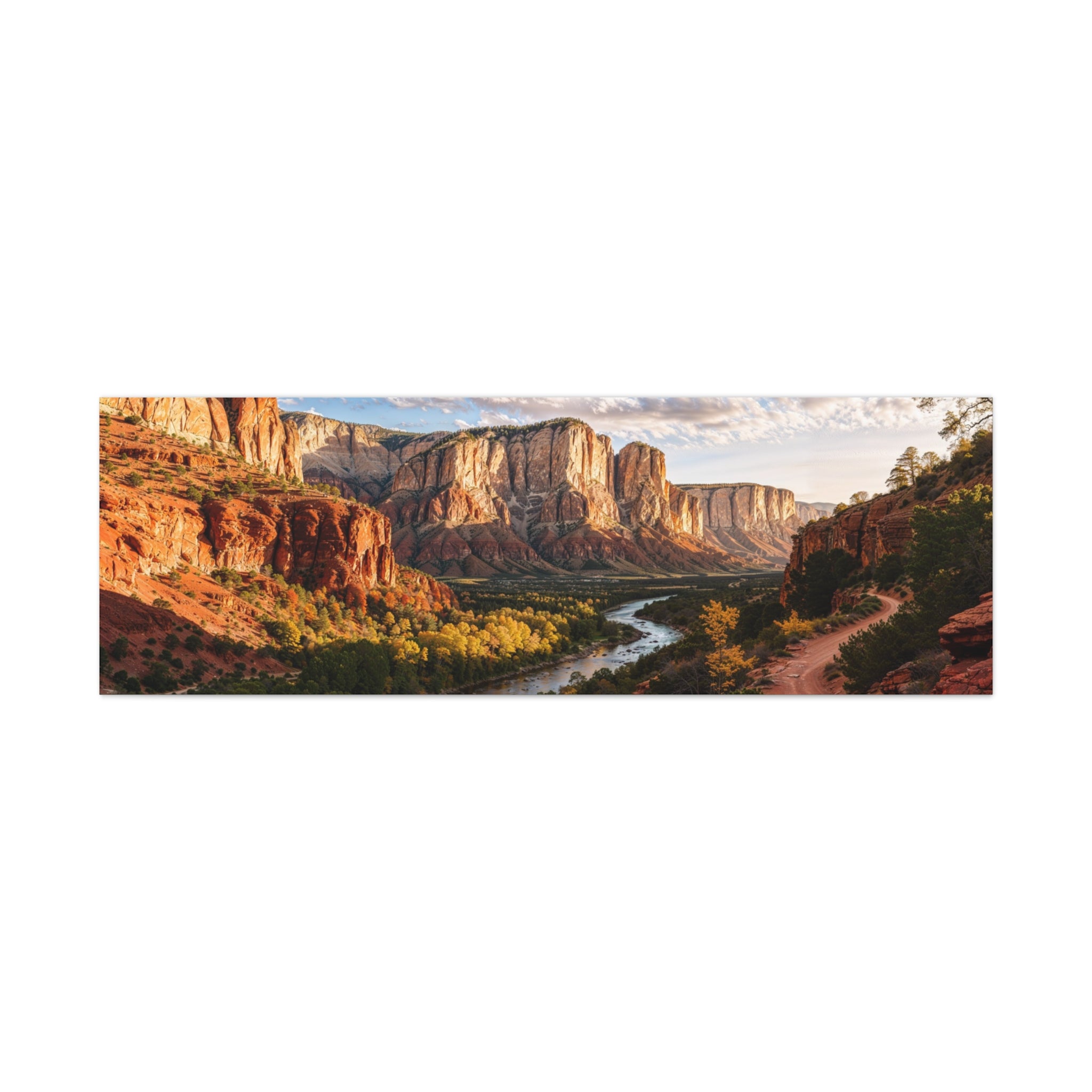 Red Rock Canyon Landscape Matte Canvas