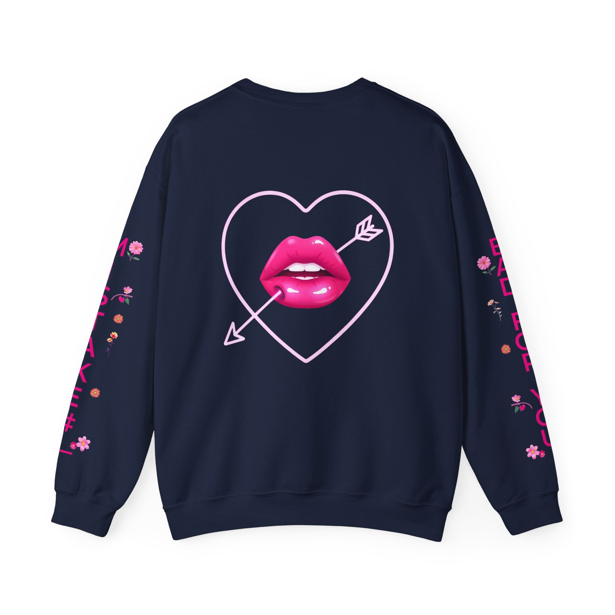 I Look Like Your Next Mistake sweatshirt | Heart Arrow Lip Design