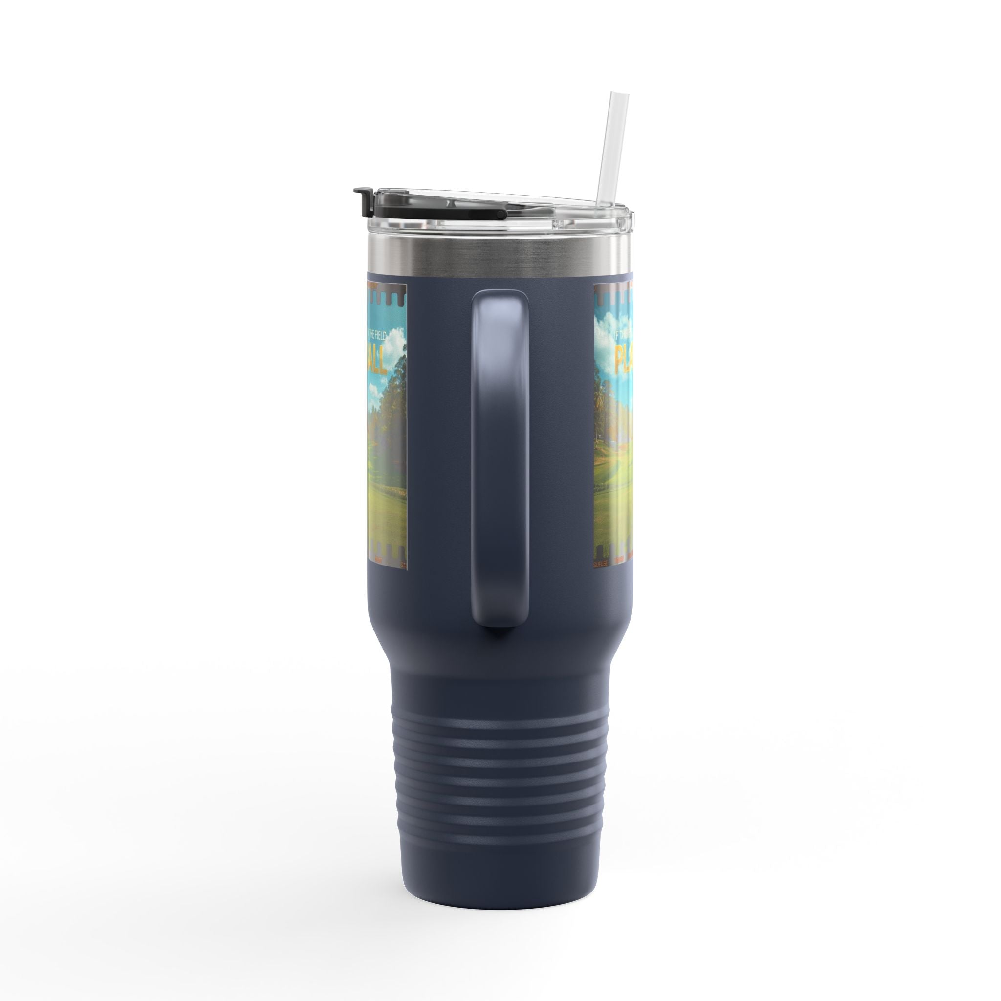 Play Ball Golf Scene Travel Mug | 40oz Insulated Tumbler