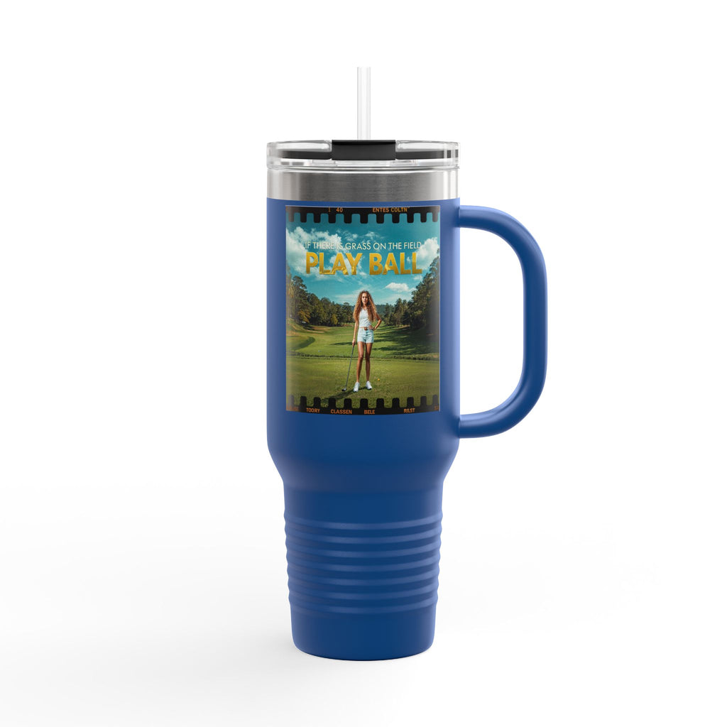 Play Ball Golf Scene Travel Mug | 40oz Insulated Tumbler