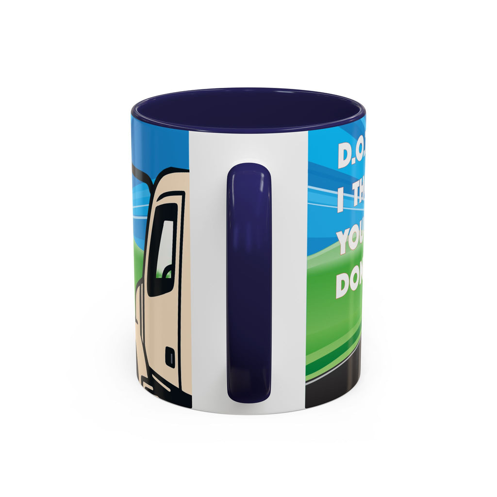 State Trooper Highway Scene Mug | Accent Coffee Mug 11oz 15oz