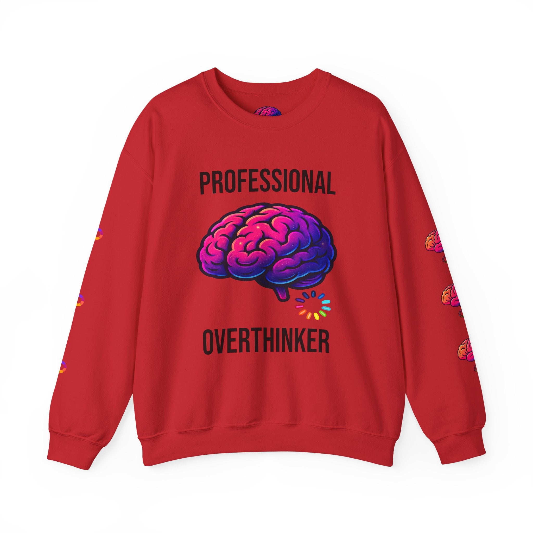 System Overloaded loading wheel, Sweatshirt | Professional brain graphic sweatshirt