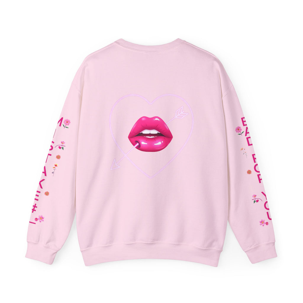 I Look Like Your Next Mistake sweatshirt | Heart Arrow Lip Design