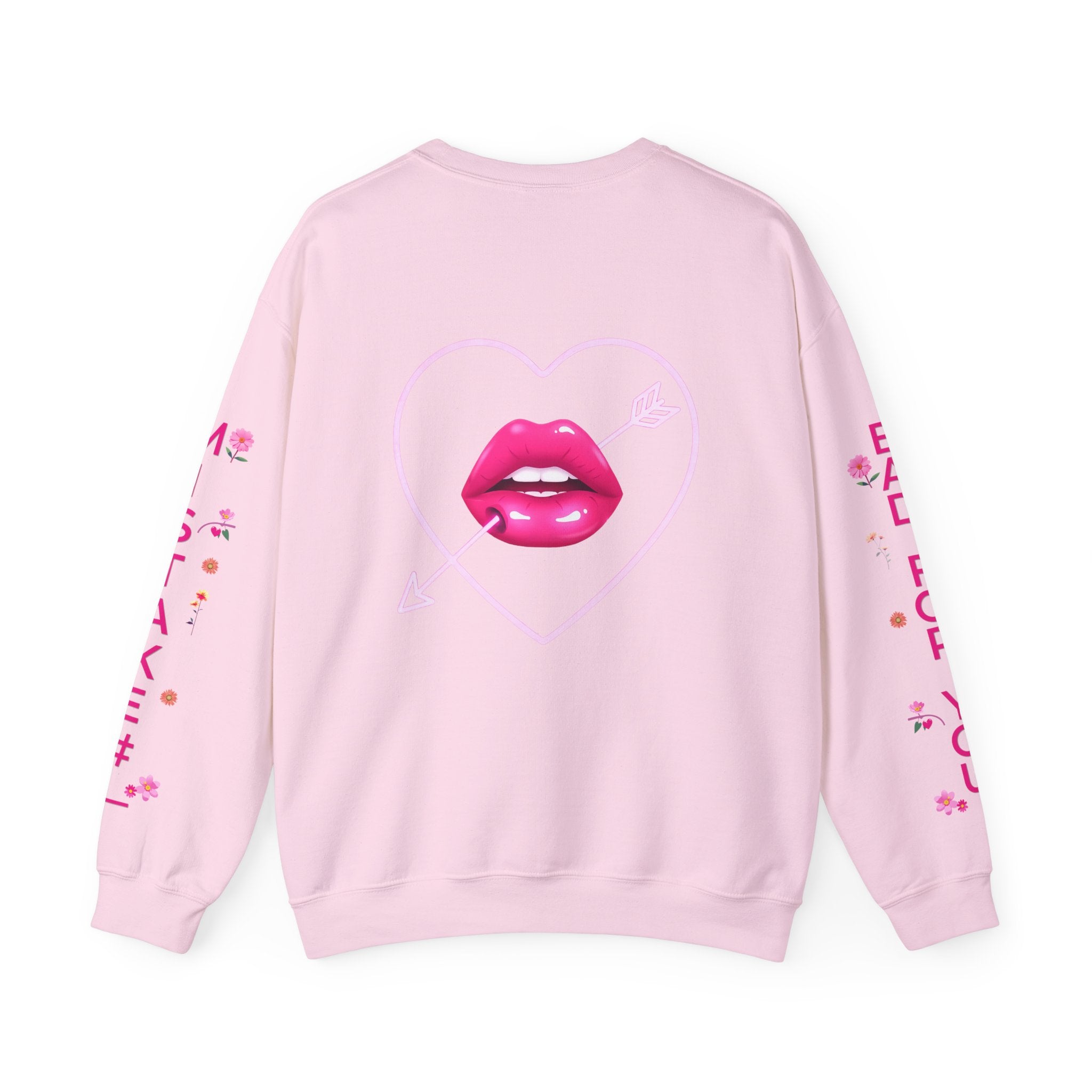 I Look Like Your Next Mistake sweatshirt | Heart Arrow Lip Design