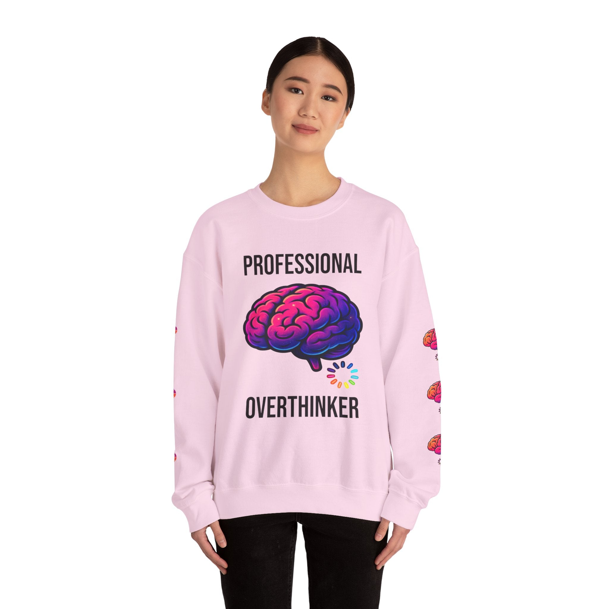 System Overloaded loading wheel, Sweatshirt | Professional brain graphic sweatshirt