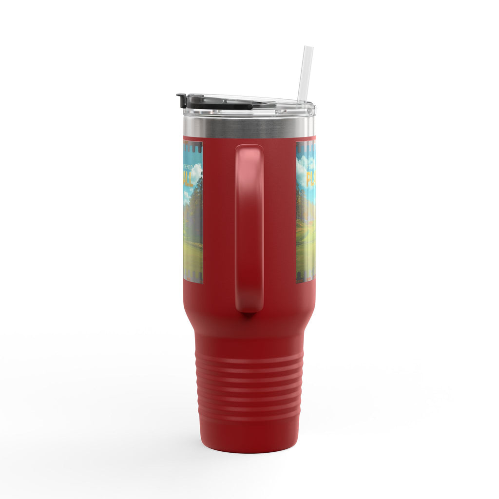 Play Ball Golf Scene Travel Mug | 40oz Insulated Tumbler