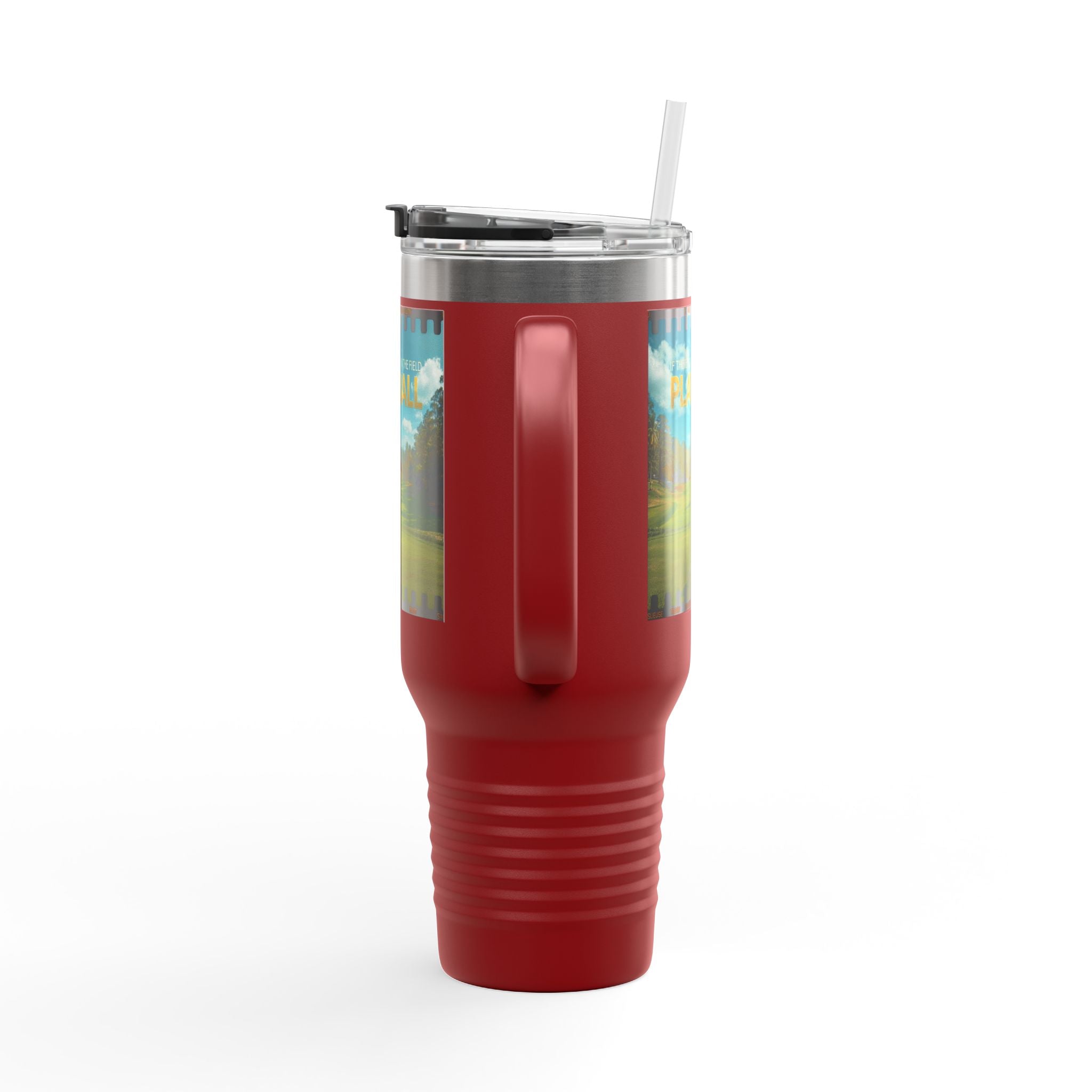 Play Ball Golf Scene Travel Mug | 40oz Insulated Tumbler
