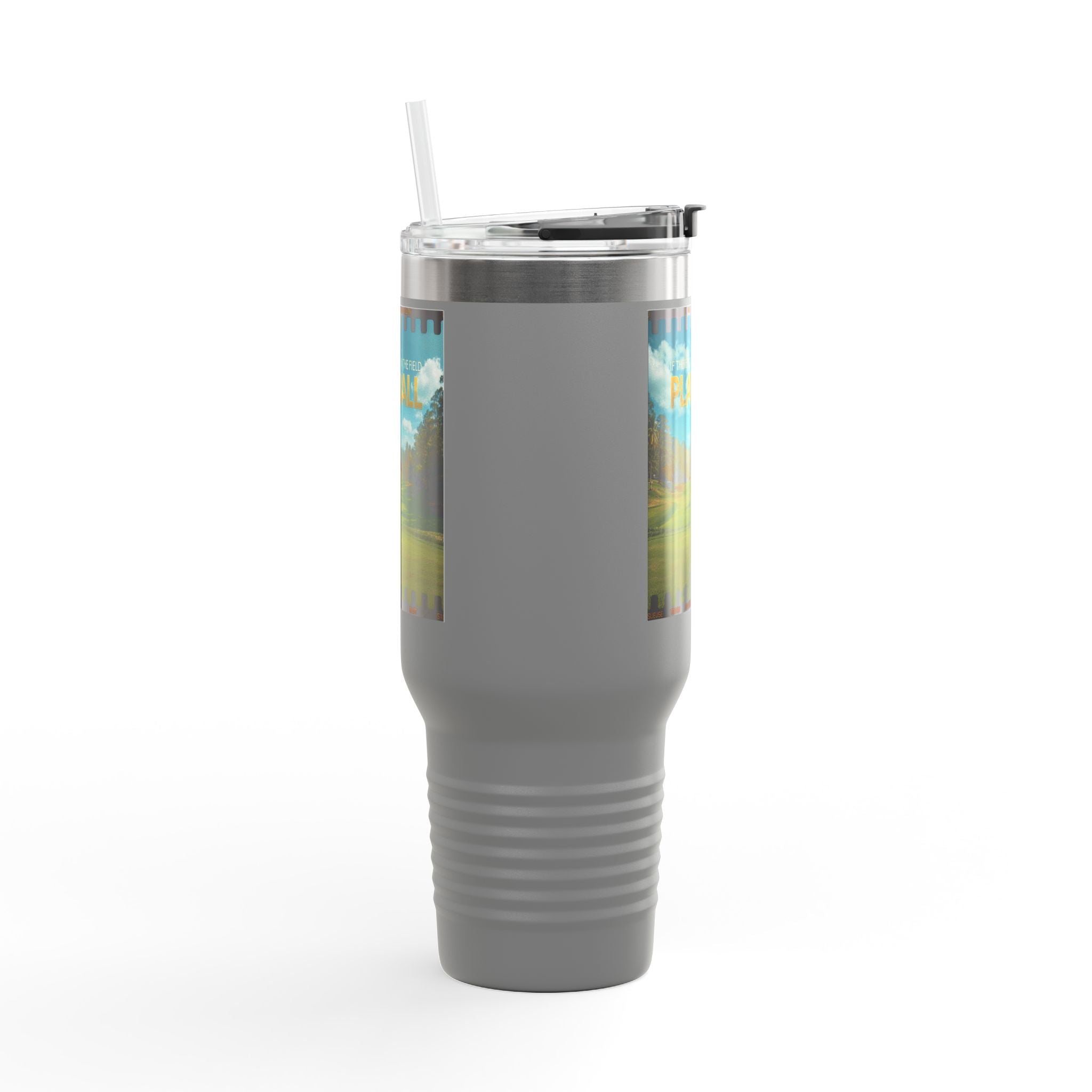 Play Ball Golf Scene Travel Mug | 40oz Insulated Tumbler